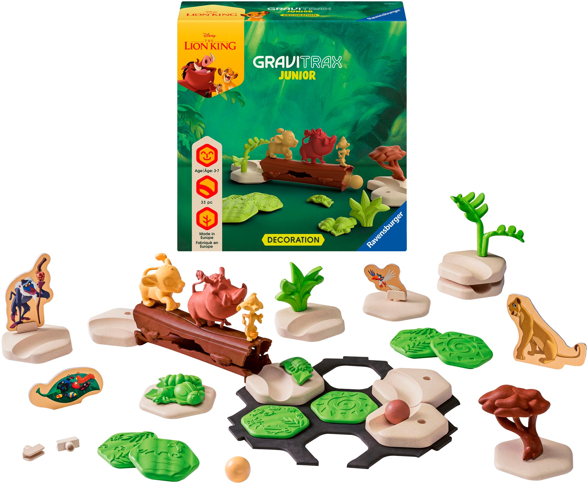 Ravensburger Kugelbahn-Bausatz »GraviTrax Junior Extension Disney Lion King«, Made in Europe