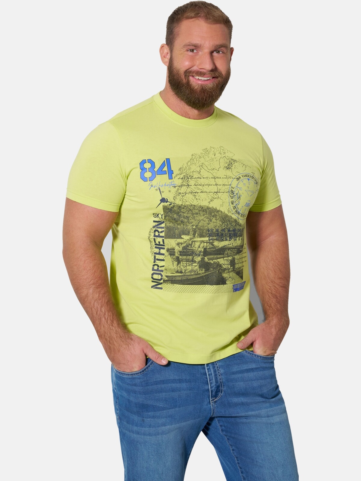 Jan Vanderstorm T-Shirt »Doppelpack T-Shirt ODDUR«
