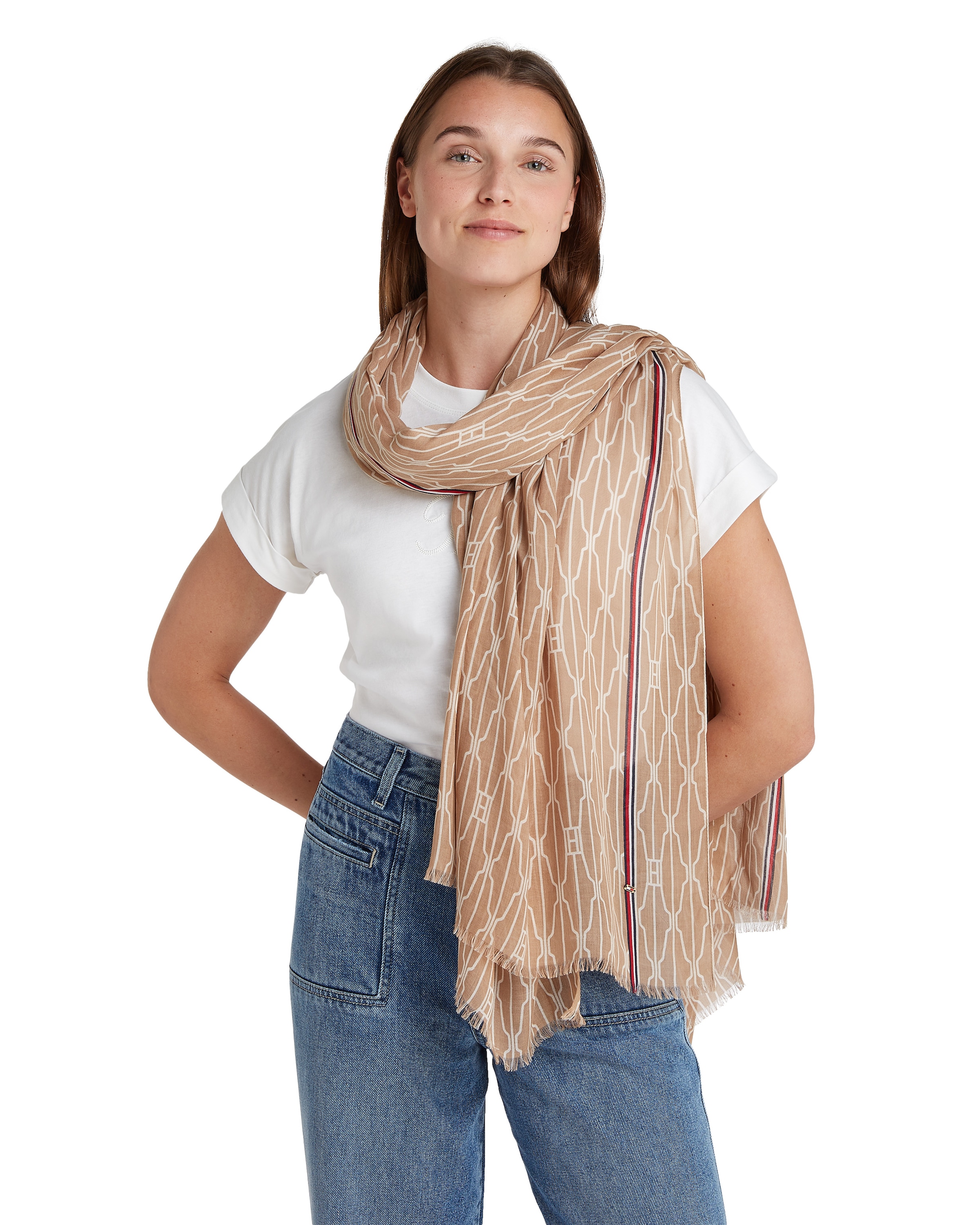 Tommy Hilfiger Modeschal »ESSENTIAL FLAG SCARF«