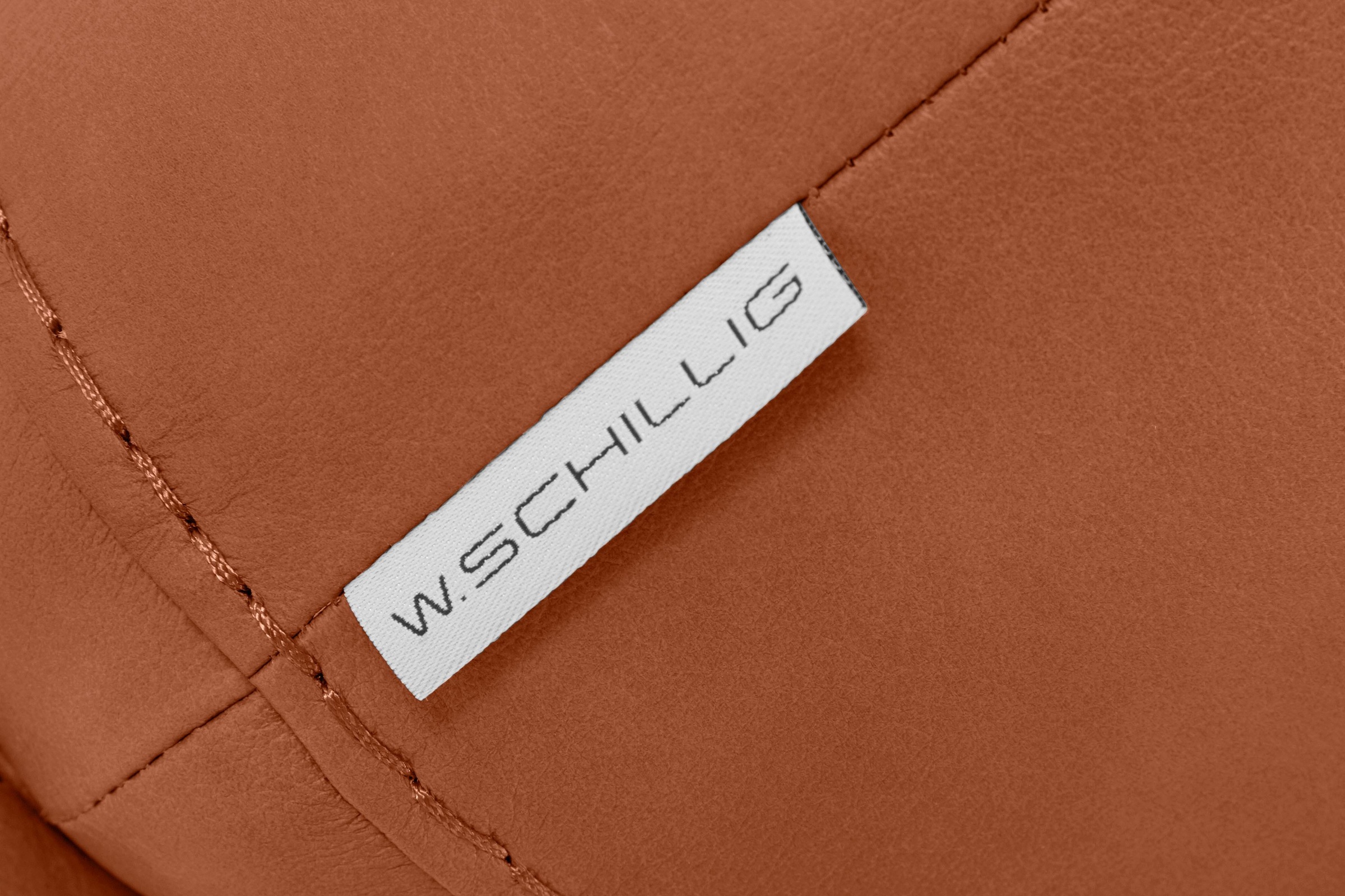 W.SCHILLIG Hocker »montanaa«, mit Metallkufen in Schwarz pulverbeschichtet, Breite 71 cm