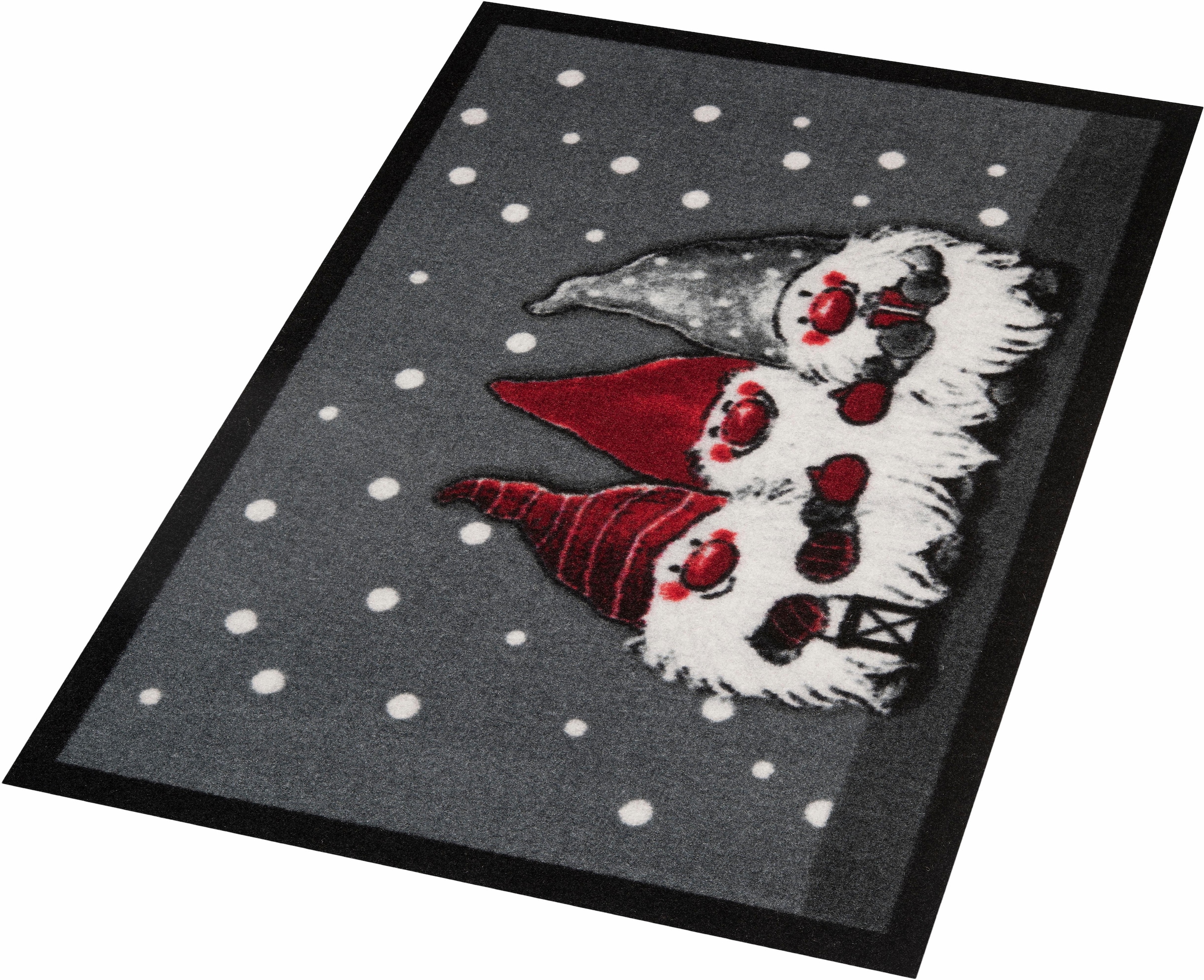 HANSE Home Fußmatte »3 Zwerge, Türmatte«, rechteckig, 7 mm Höhe, Schmutzfangmatte, Outdoor, Rutschfest, Weihnachten, Waschbar, Innen