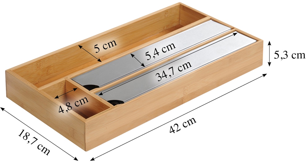 KESPER® Folienspender, 100% FSC®-zertifiziertes Bambusholz