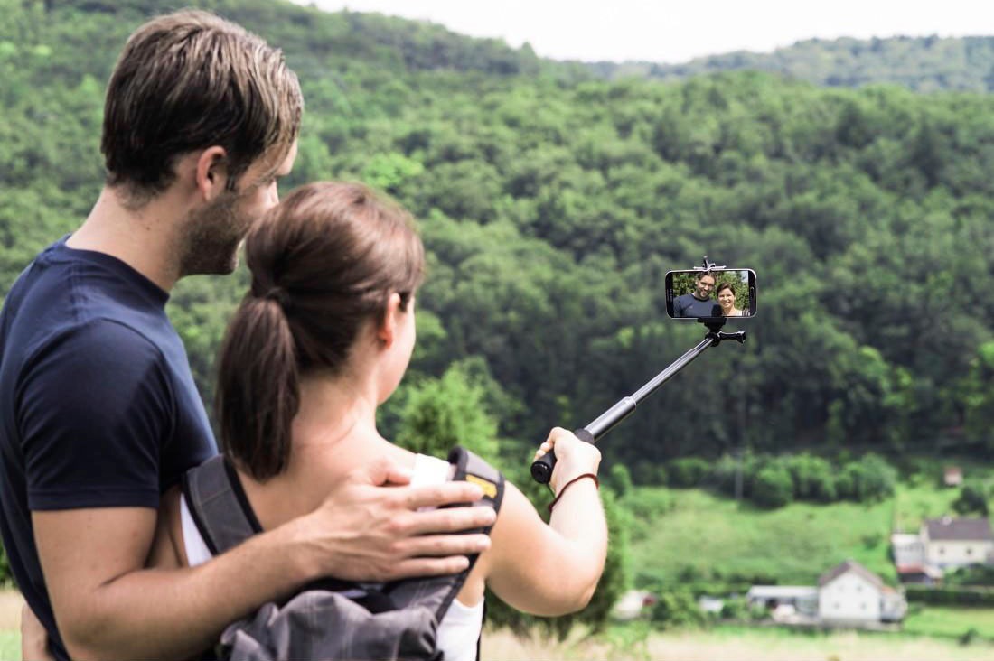 Hama Selfie-Stick »Selfie Stick Selfie 90 für Action Cams, Digitalkameras, GoPro«
