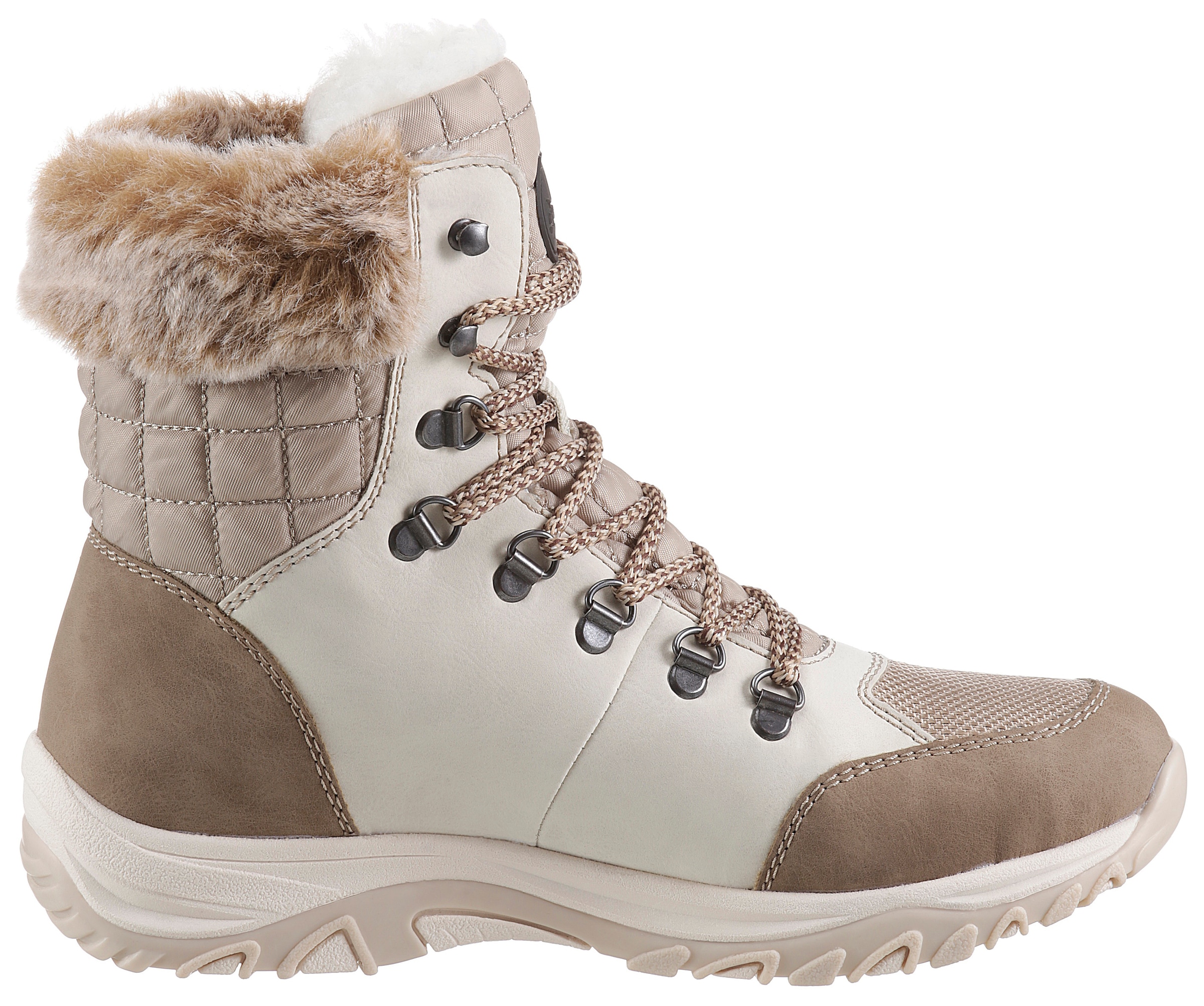 Rieker Winterboots, mit Fellimitatkragen