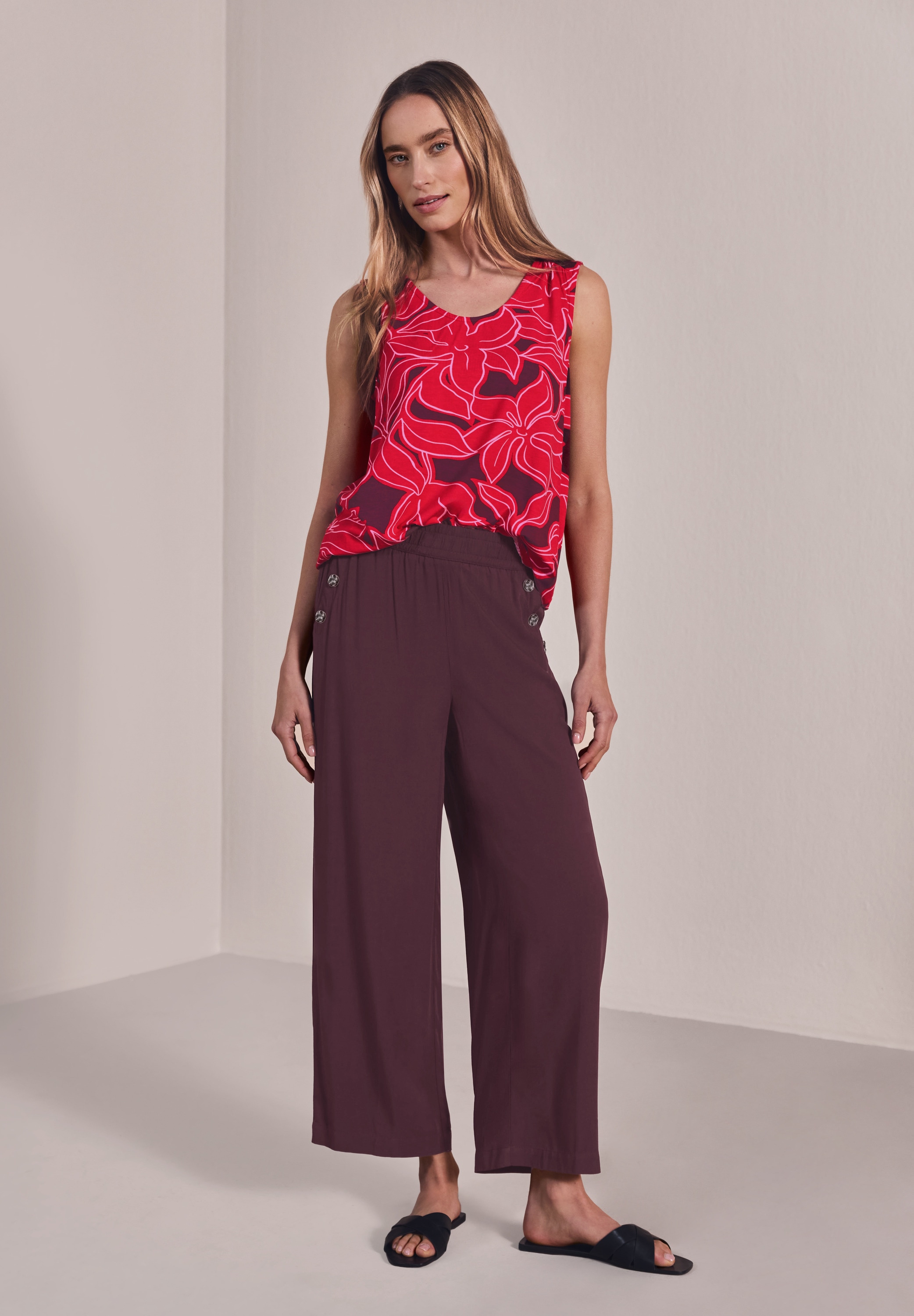 STREET ONE Stoffhose »Style Emee«  Sommerhose mit Gummizug im Loose Fit