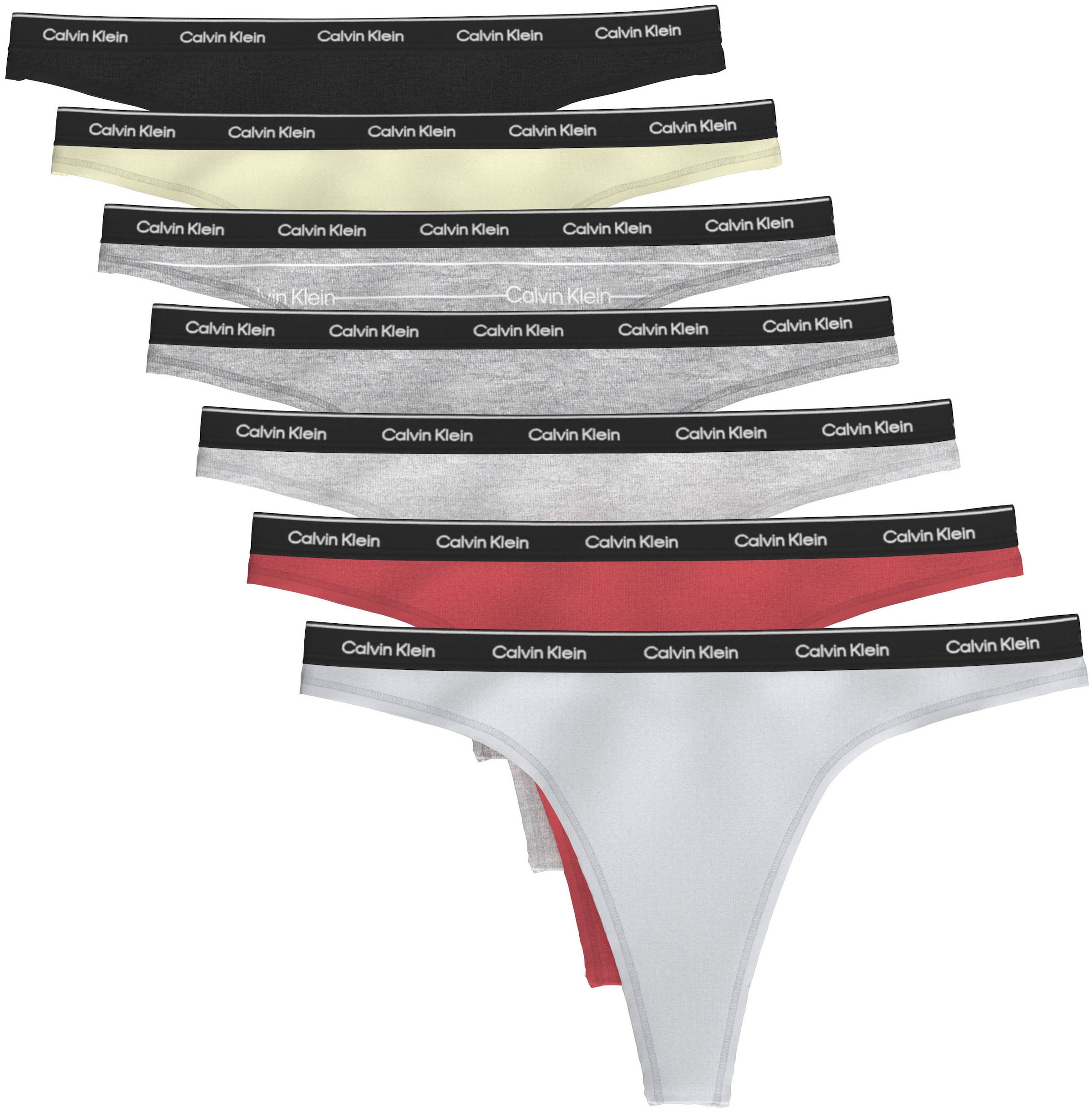 Calvin Klein Underwear Tanga »THONG 7 PK« Packung,  Körpernahe Passform mit elastischem Bund