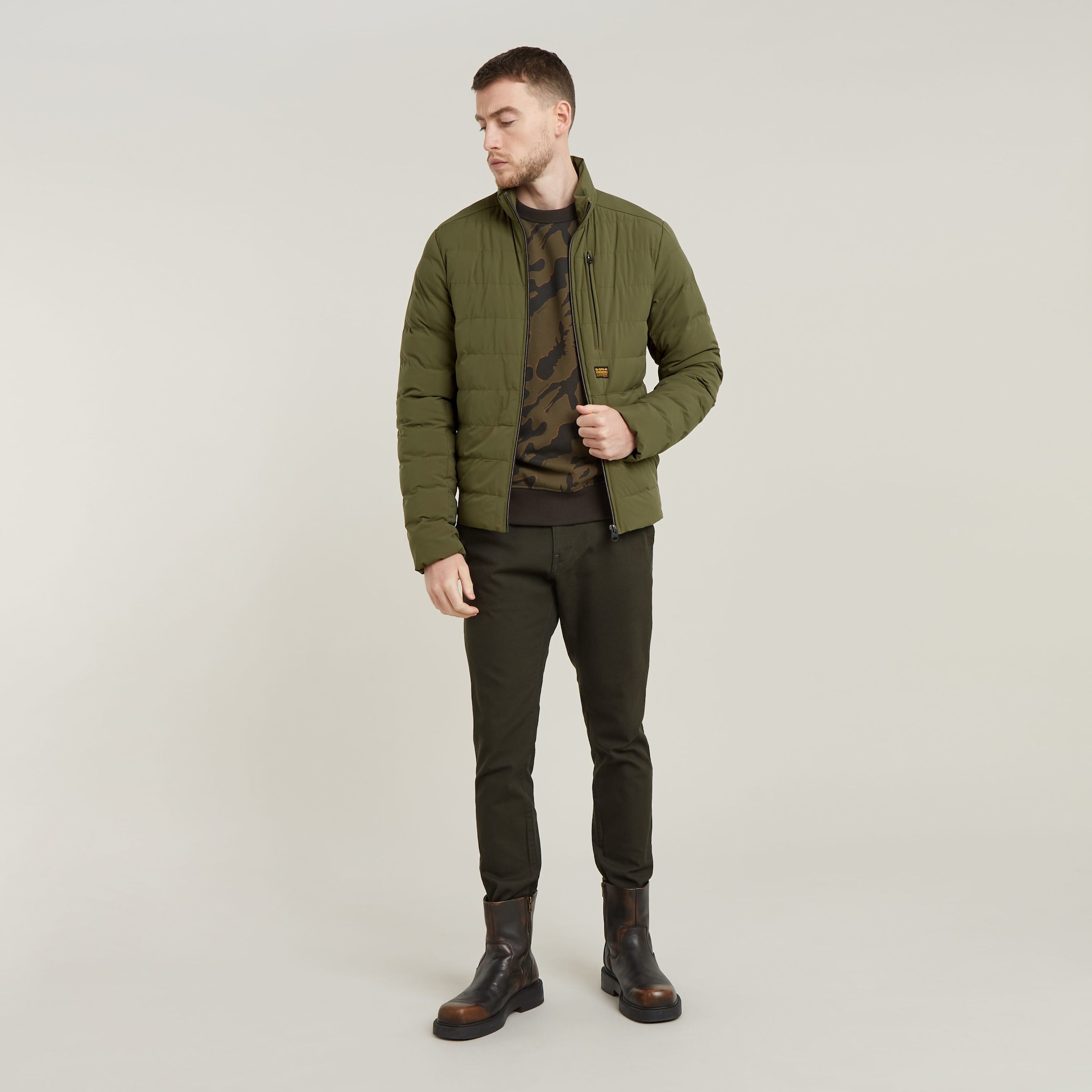 G-STAR Steppjacke »Foundation liner«, mit Brusttasche