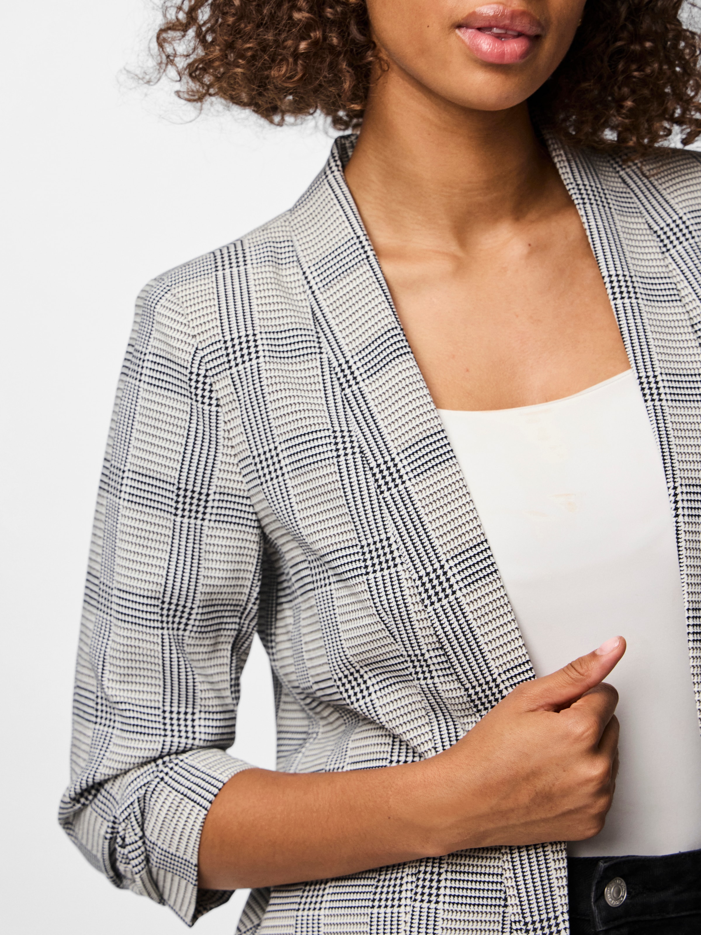 pieces Blusenblazer »PCBOSELLA 3/4 PRINTED BLAZER NOOS« mit 3/4 Ärmel