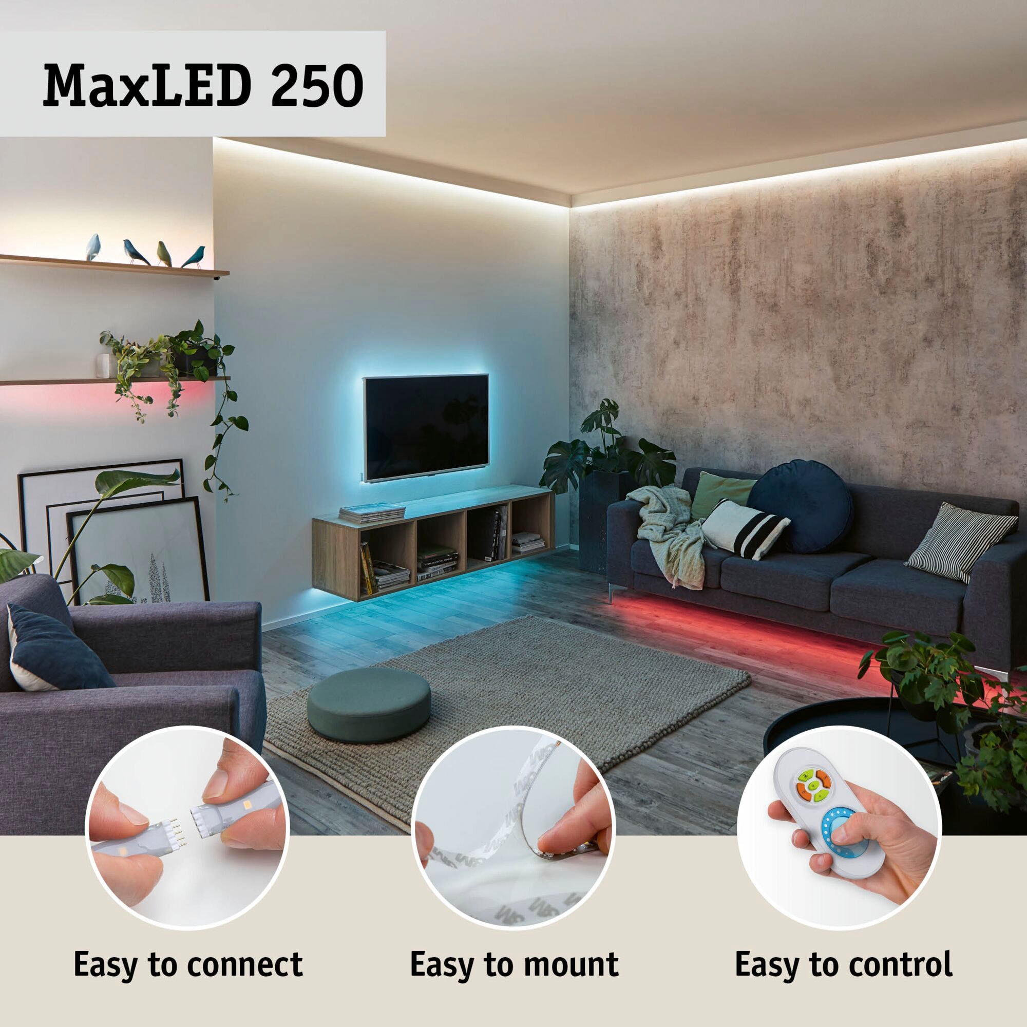 Paulmann LED-Streifen »MaxLED 250 Comfort Set Regal 1m 4W 300lm/m 2700K 12VA«, 1 St.-flammig