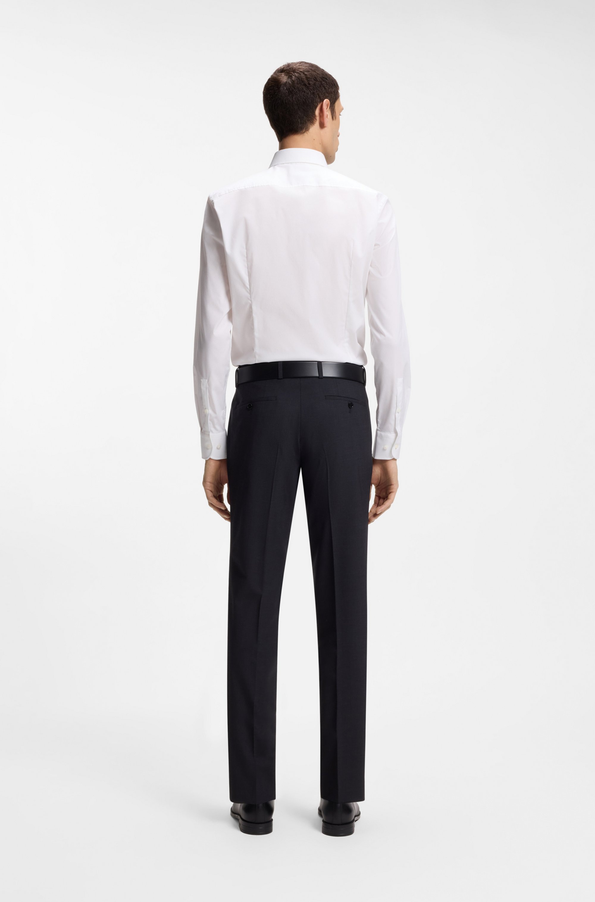 BOSS Businesshemd »Hank« Kentkragen, Slim-Fit, bügelleichte Qualität
