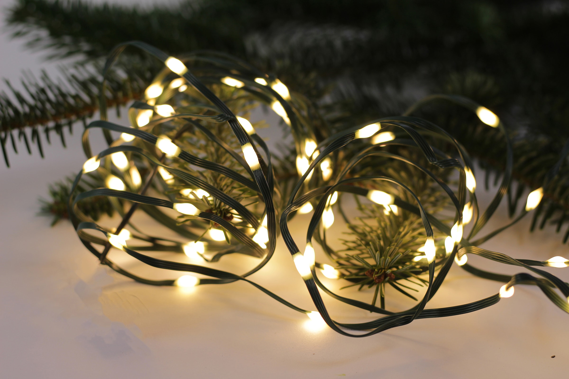 Star-Max LED-Lichterkette »Weihnachtsdeko aussen, kaufen St.-flammig, aus einem Timer«, bequem Kupferdraht 6/18h biegbarem inklusive 400
