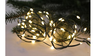 LED-Lichterkette »Weihnachtsdeko aussen, inklusive 6/18h Timer«, 100 St.-flammig