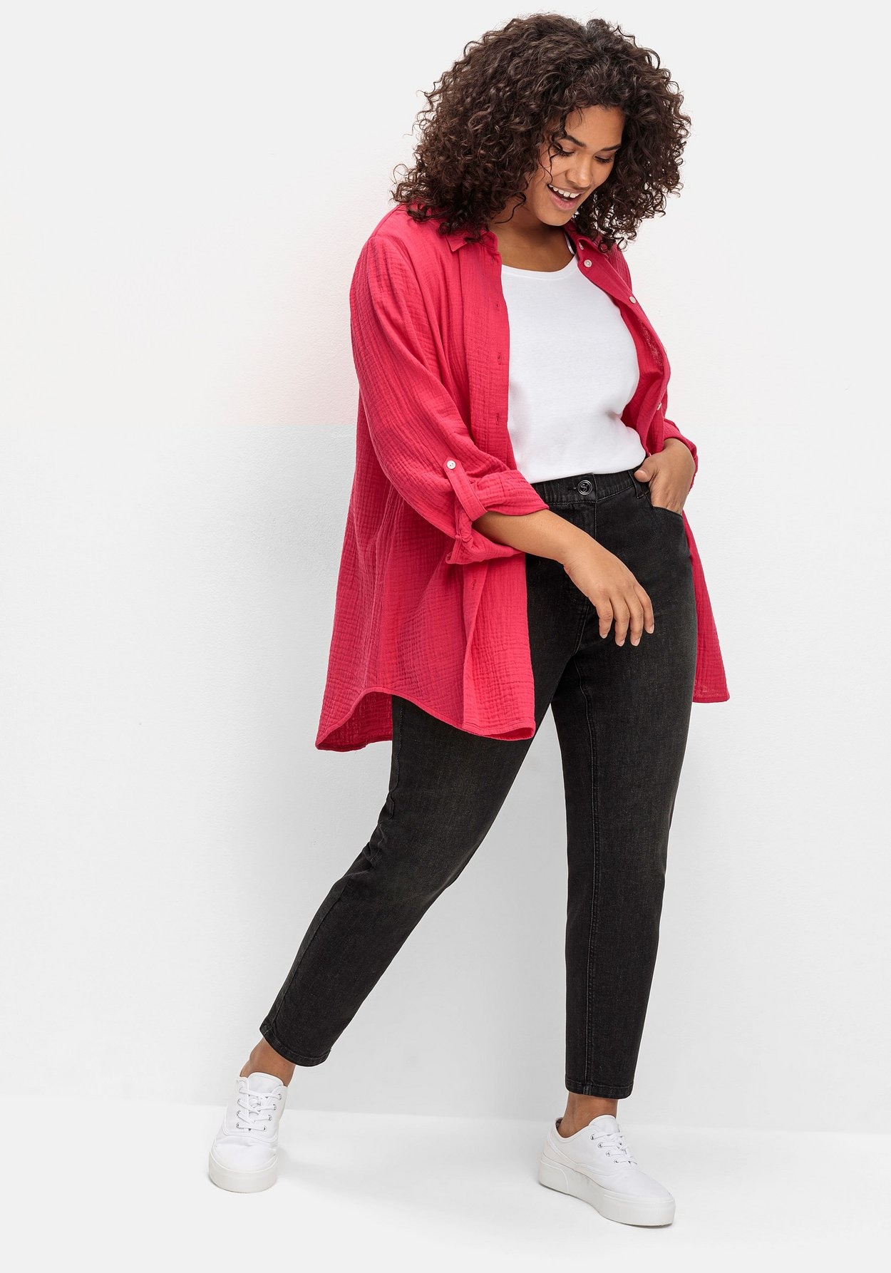 Sheego Stretch-Jeans »Skinny Jeans aus ultraflexibler Qualität«