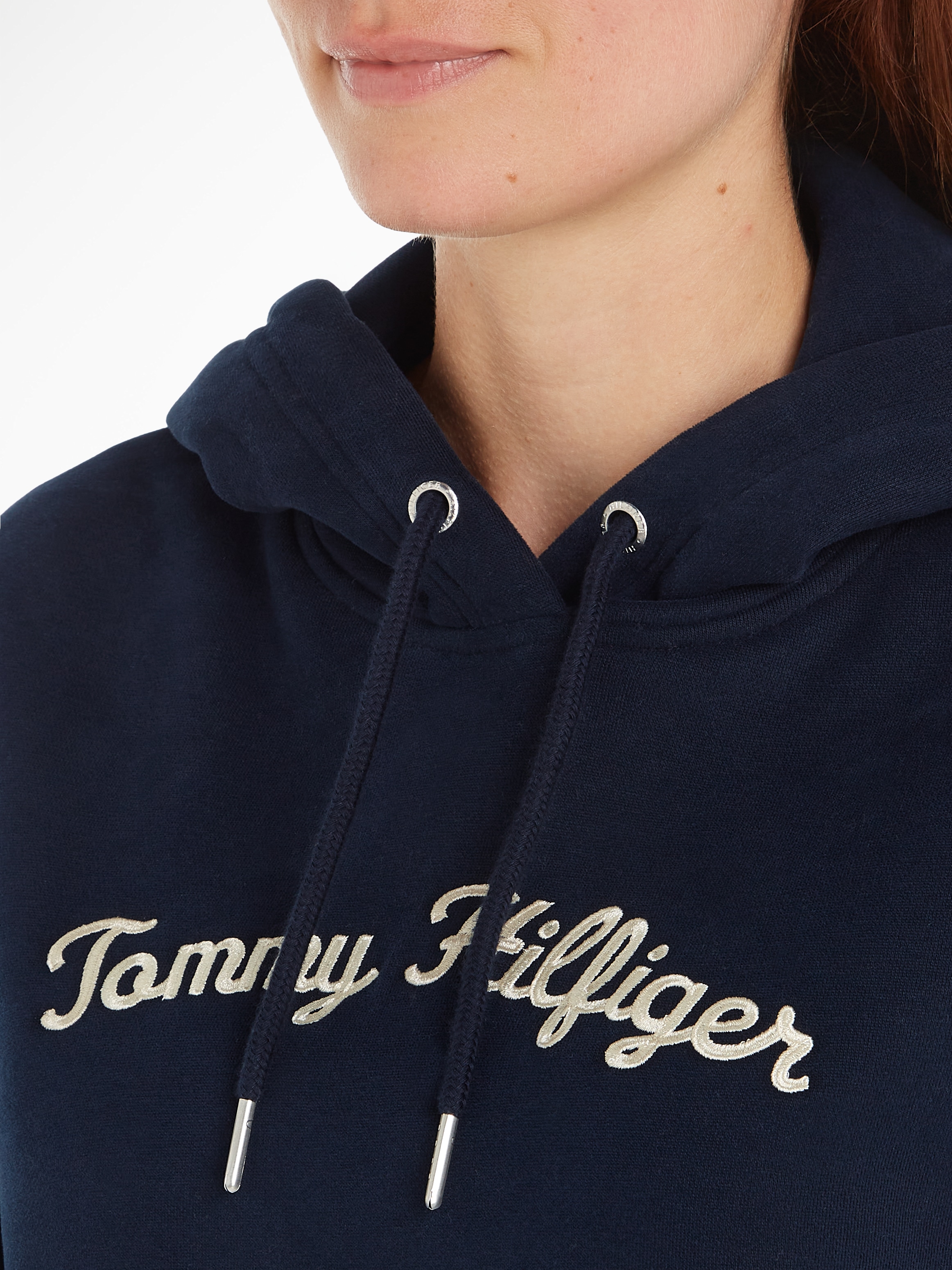 Tommy Hilfiger Kapuzensweatshirt »IM REG SCRIPT HILFIGER HOODIE«, mit Tommy Hilfiger Script Logo-Schriftzug