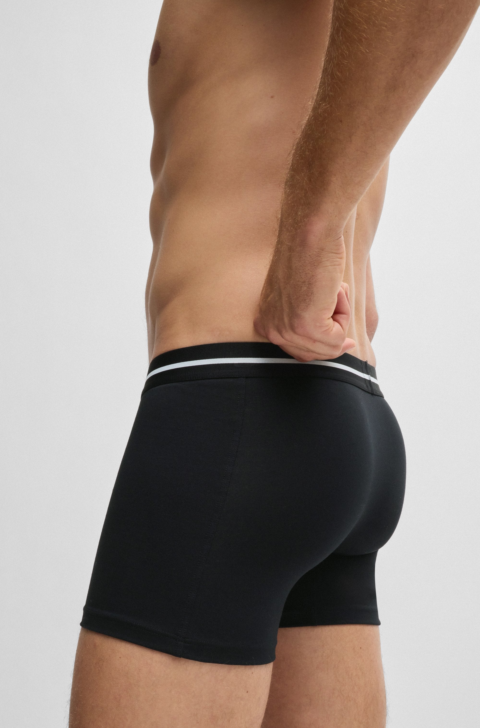 BOSS Boxershorts »BoxerBr 3P Bold«, (3 St.), mit Boss Logo-Elastikbund