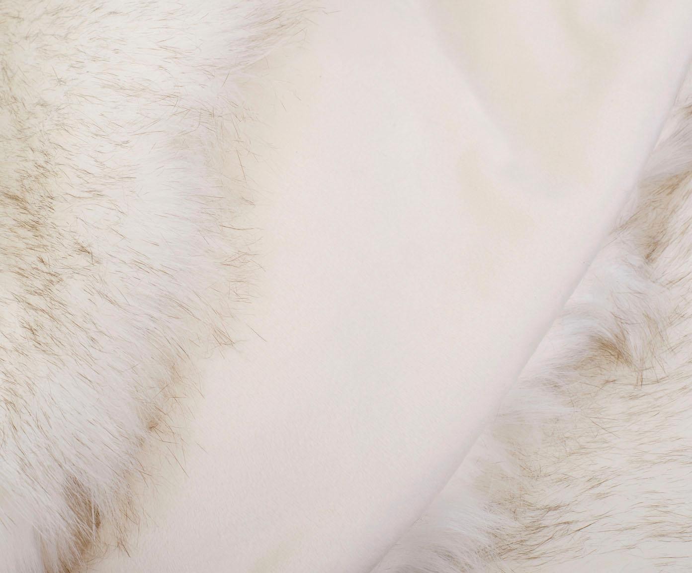 Gözze Wohndecke »Schneefuchs« mit Kunstfell, Kuscheldecke