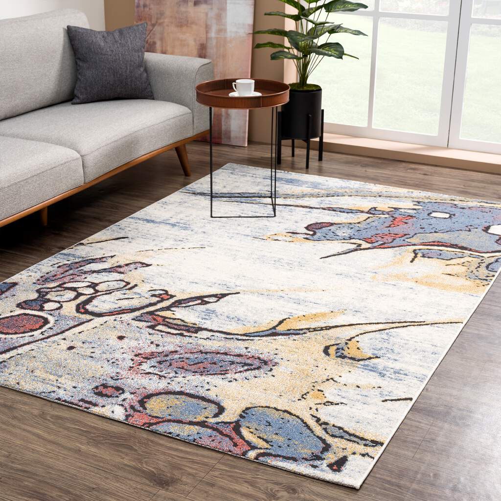 Abstrakt, City Carpet Weich Multicolor, 2699«, »Mista rechteckig, Teppich Kurzflor,
