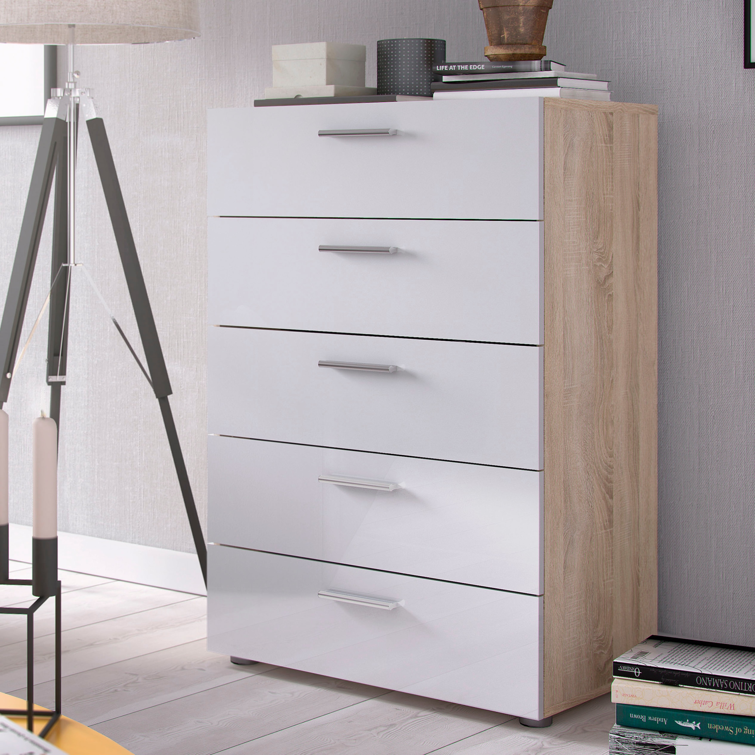 INOSIGN Kommode »Pepe Highboard«, Schubkastenkommode, Breite 70 cm, Höhe 102 cm
