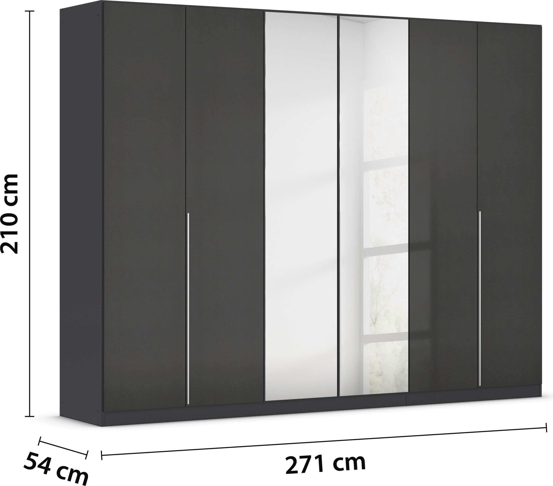 rauch Drehtürenschrank »Kleiderschrank Schrank Garderobe AGORDO mit Dekor- oder Hochglanzfront«, durchdachte Innenausstattung, in 6 Breiten und 2 Höhen MADE IN GERMANY