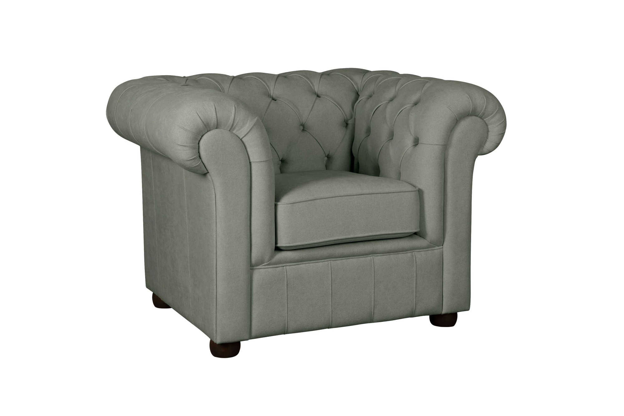Home affaire Sessel »CHARENTE, Chesterfield, Wellenfederung, Maße B/T/H: 105/89/74 cm«, mit edler Knopfheftung und typischen Armlehnen