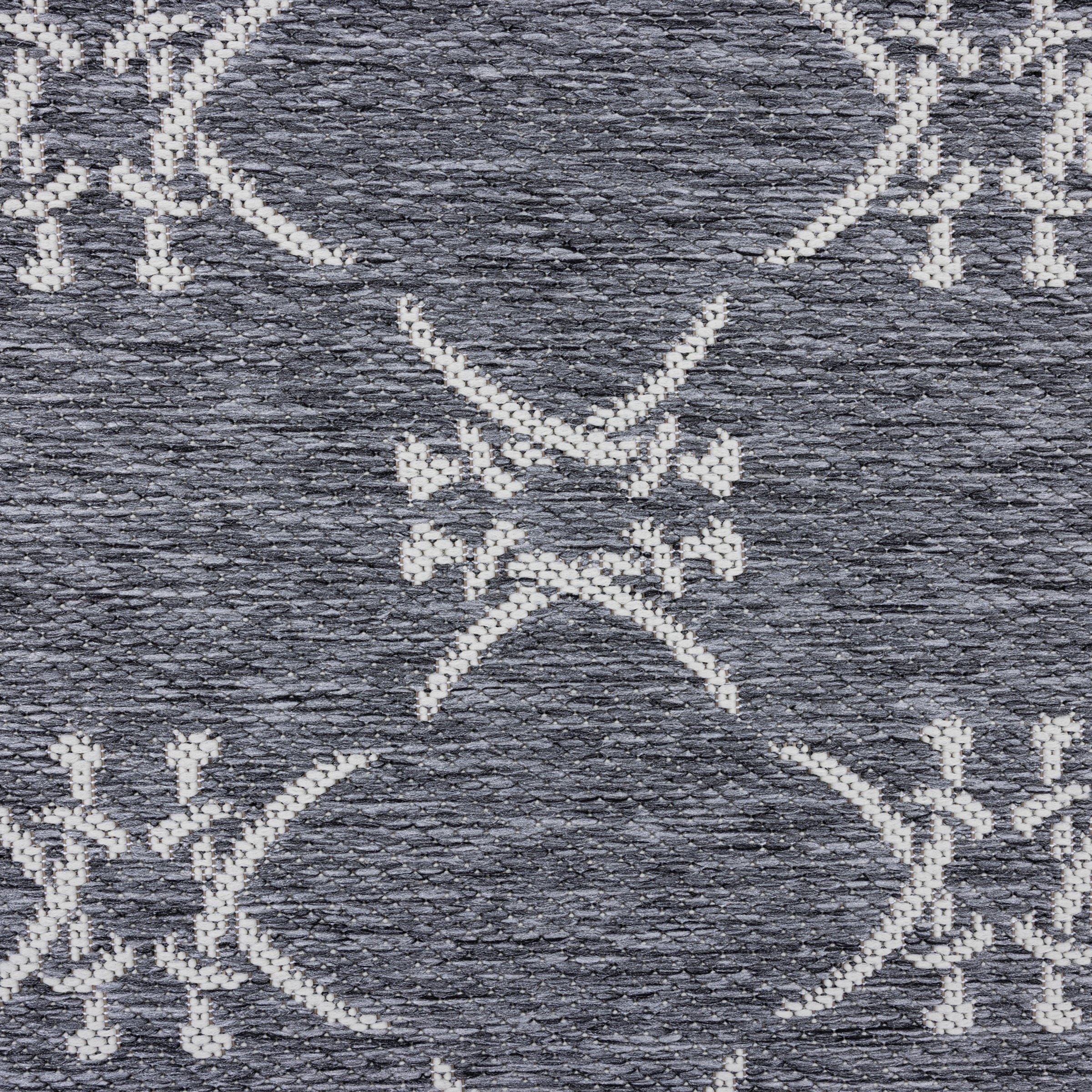 Sansibar Teppich »Nordsee Beach SA-034« rechteckig 5 mm Höhe modernes Design, Motiv: gekreuzte Säbel, In- und Outdoor geeignet