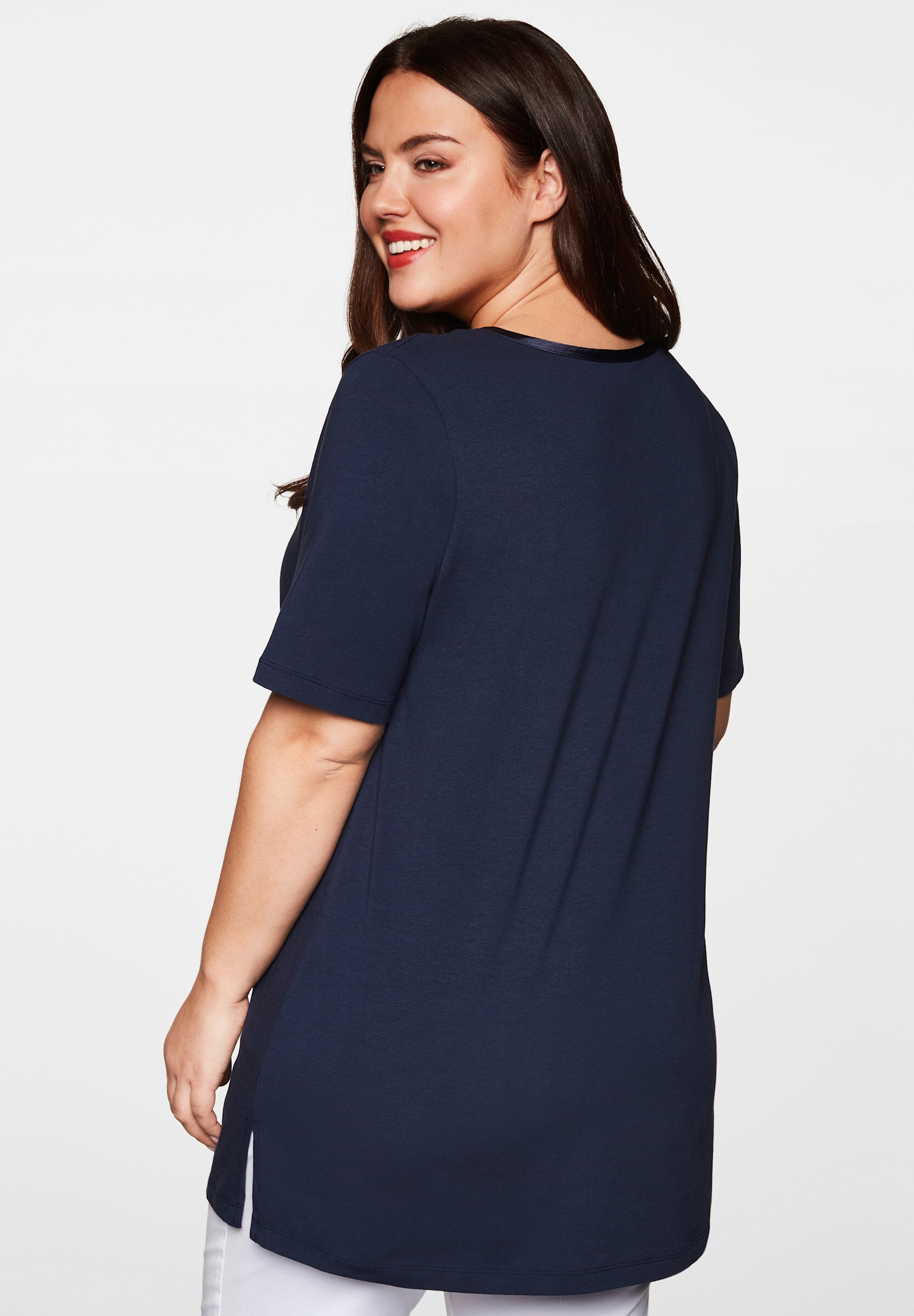 Sheego Longshirt »Longshirt Longshirt mit Raffung«