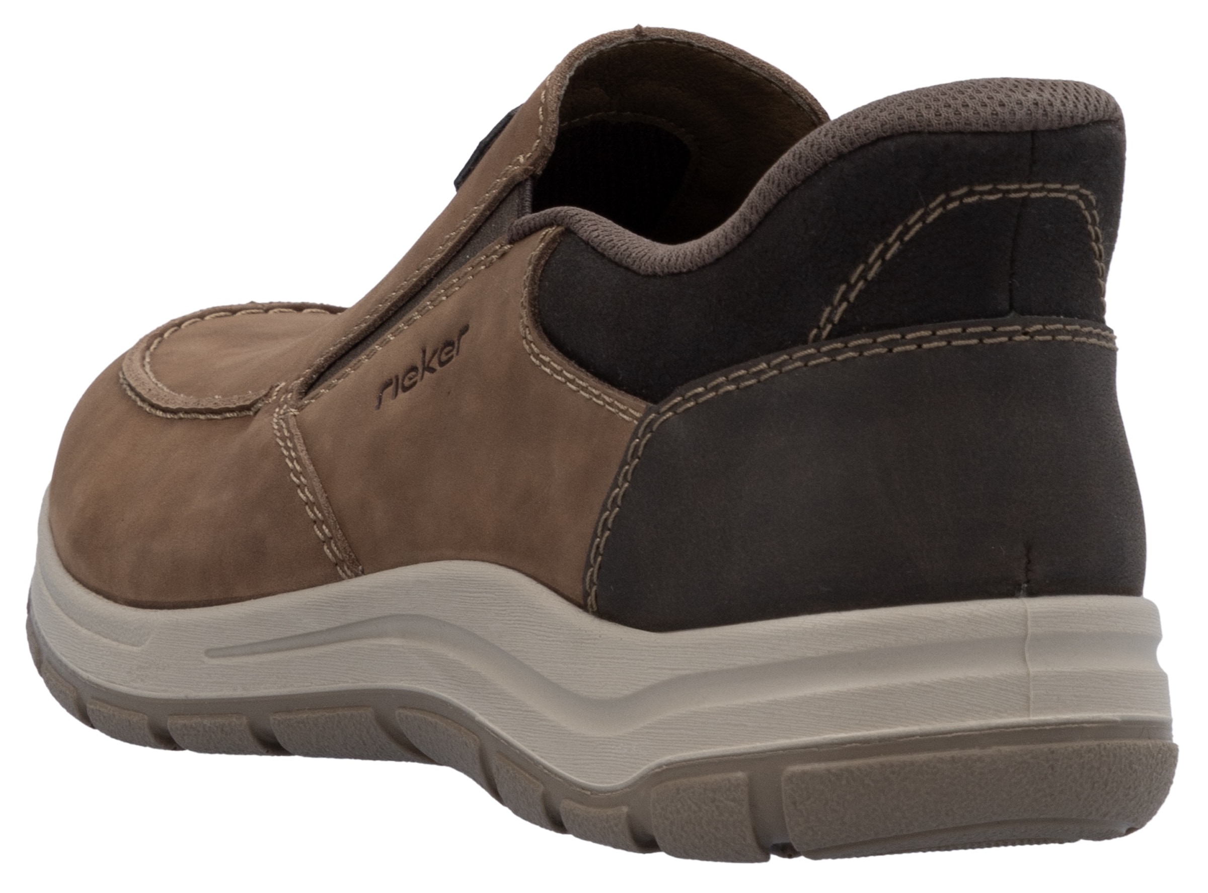 Rieker Slip-On Sneaker, Slipper, Freizeitschuh, Halbschuh mit Gummizug und Soft Einlegesohle