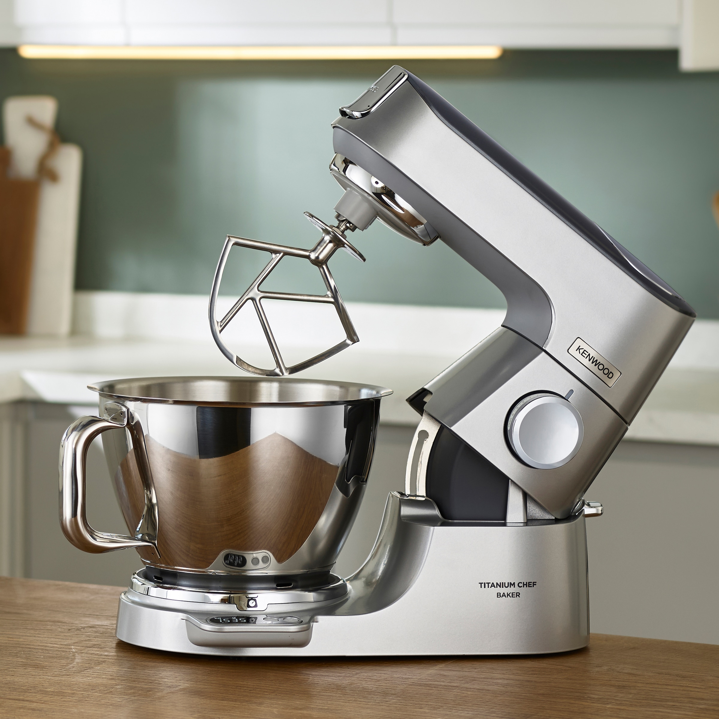 KENWOOD Küchenmaschine »Titanium Chef Baker KVC85.594SI«, inkl. umfangreiches Zubehör, mit integrierter EasyWeigh Waage