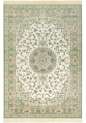 Teppich »Antik Nain«, rechteckig, mit Fransen, Orient Design, Gekettelt