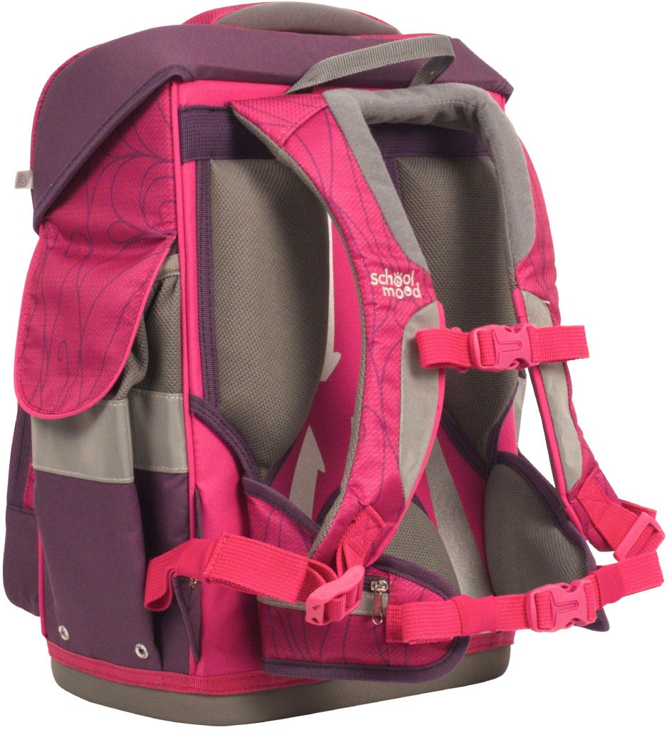 SCHOOL-MOOD® Schulranzen »Timeless, Luisa (Einhorn)«, retroreflektierende Flächen, mit LED-Patchy; aus recyceltem Material