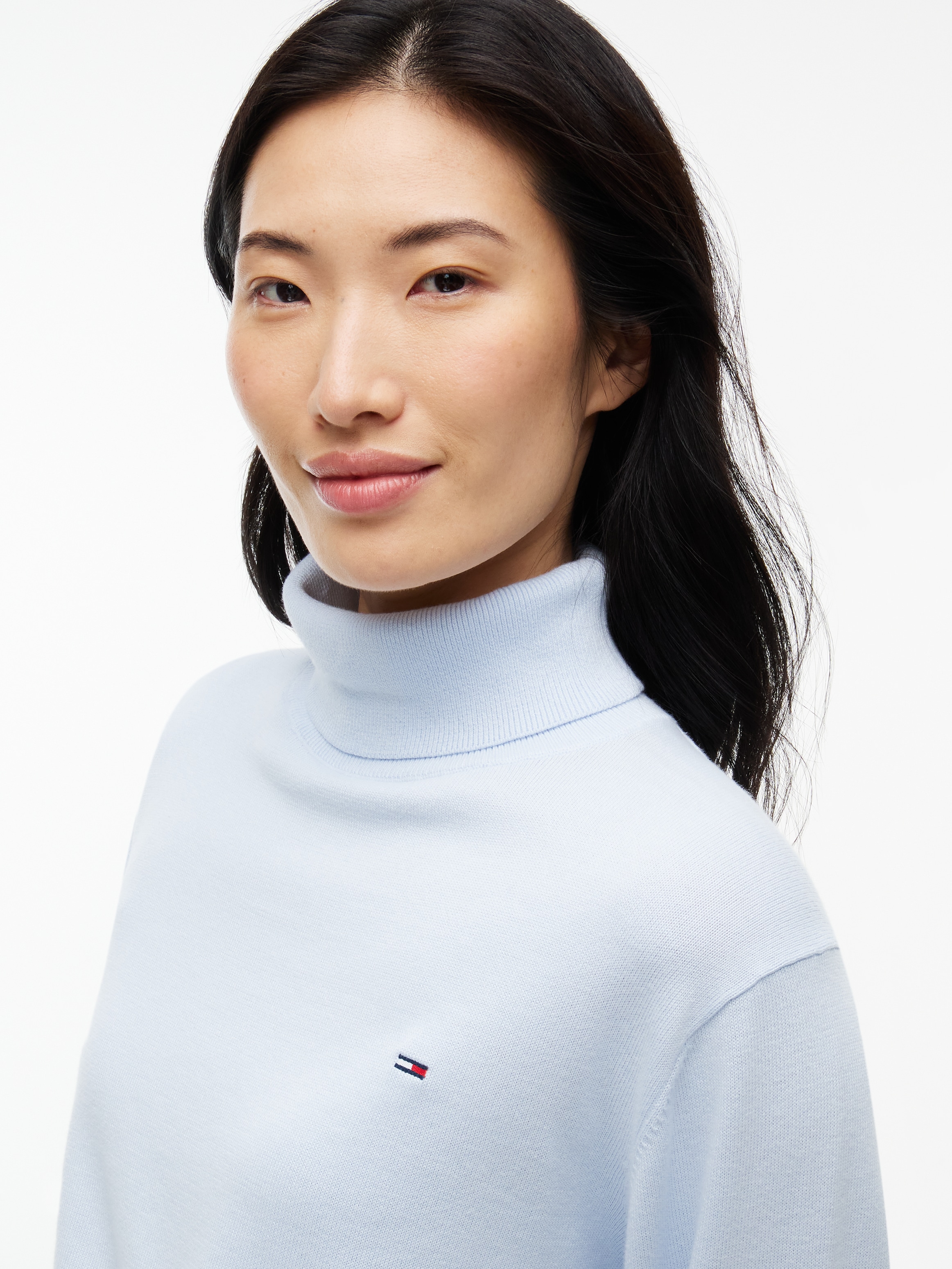 Tommy Jeans Rollkragenpullover »TJW ESSENTIAL TRTLNK SWEATER« Baumwolle
