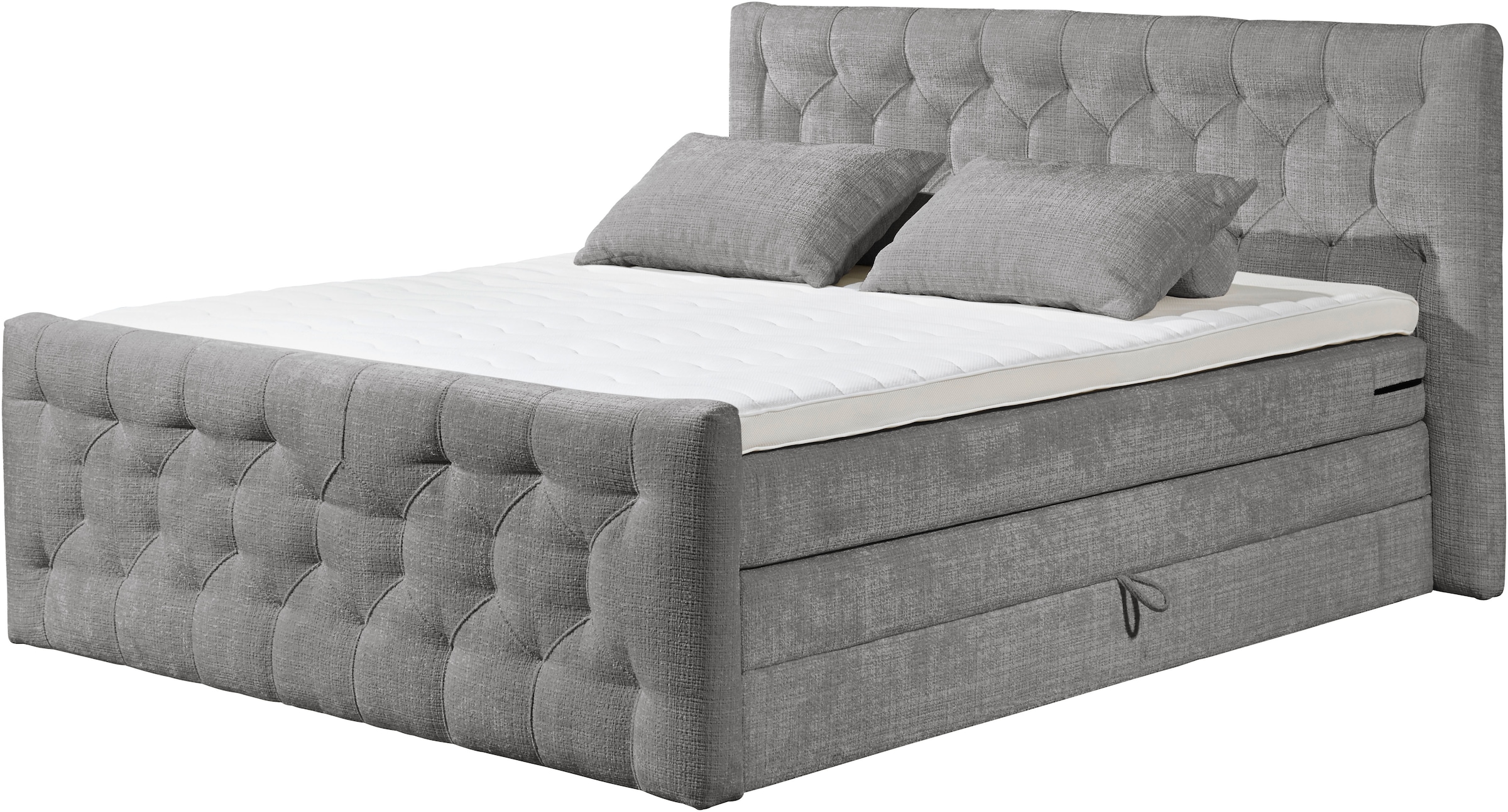 ED EXCITING DESIGN Boxspringbett »"Cashfield"! Topseller inkl. zwei Bettkästen & Topper«, erhältlich in der Größe 180x200cm