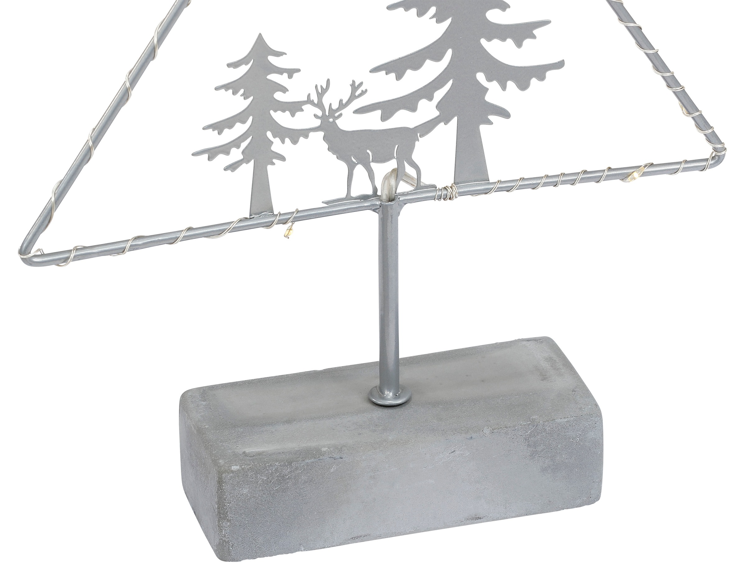 my home Dekobaum »Timon«, Weihnachtsbaum, Gestell mit 15 warmen LED's, Höhe ca. 39,5 cm