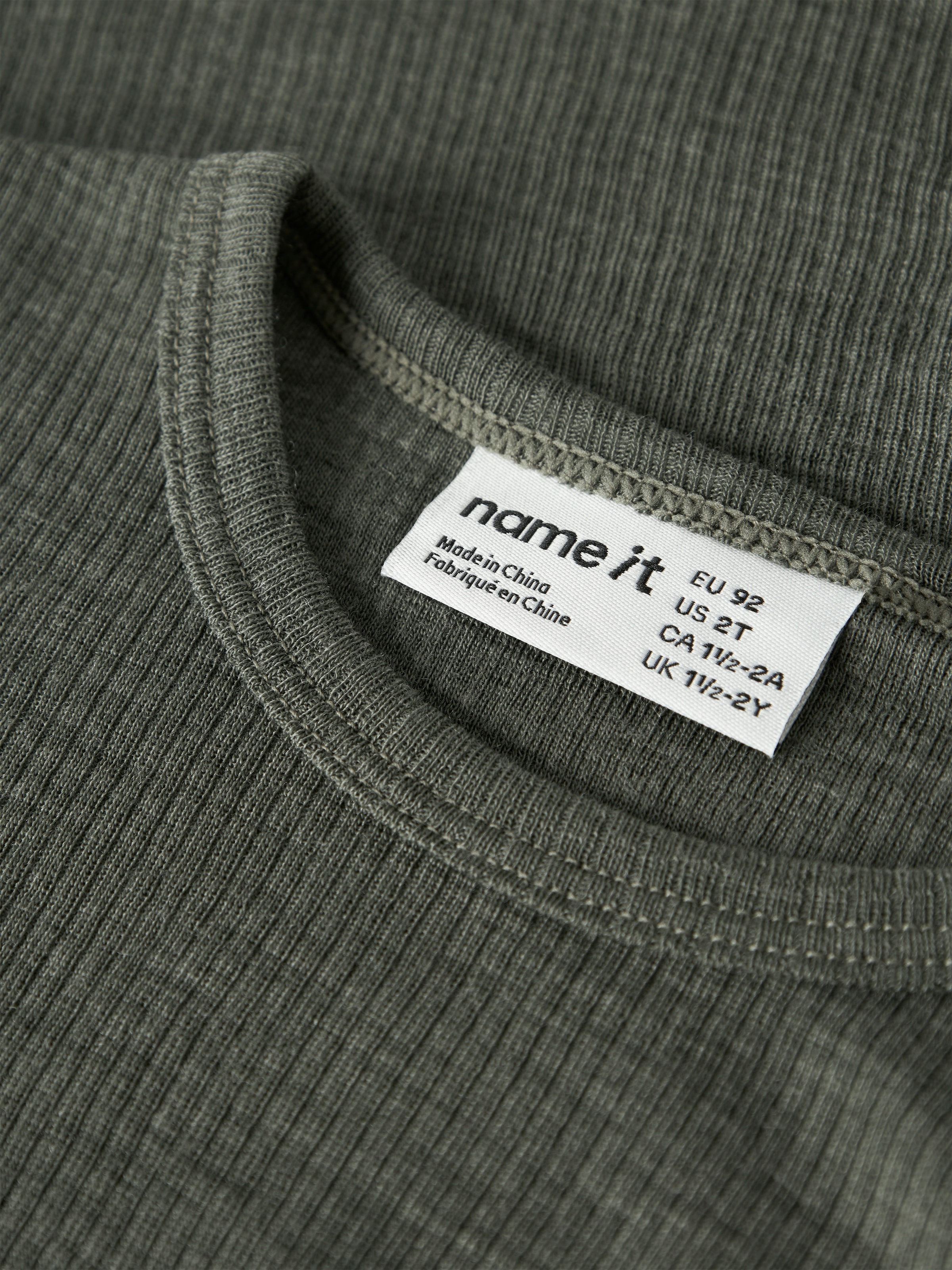 Name It Langarmshirt »NMNWAX WOOL RIB LS TOP NOOS« aus reiner Merinowolle