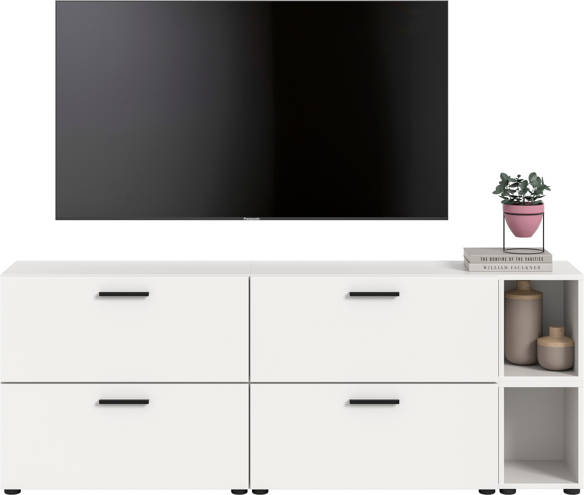 Home affaire Schrank-Set »ENESTE, 6-teilig, in verschiedenen Farben, individuell kombinierbar« verschiedenste Kombinationmöglichkeiten, stehend oder hängend, 2 Stk. tlg.