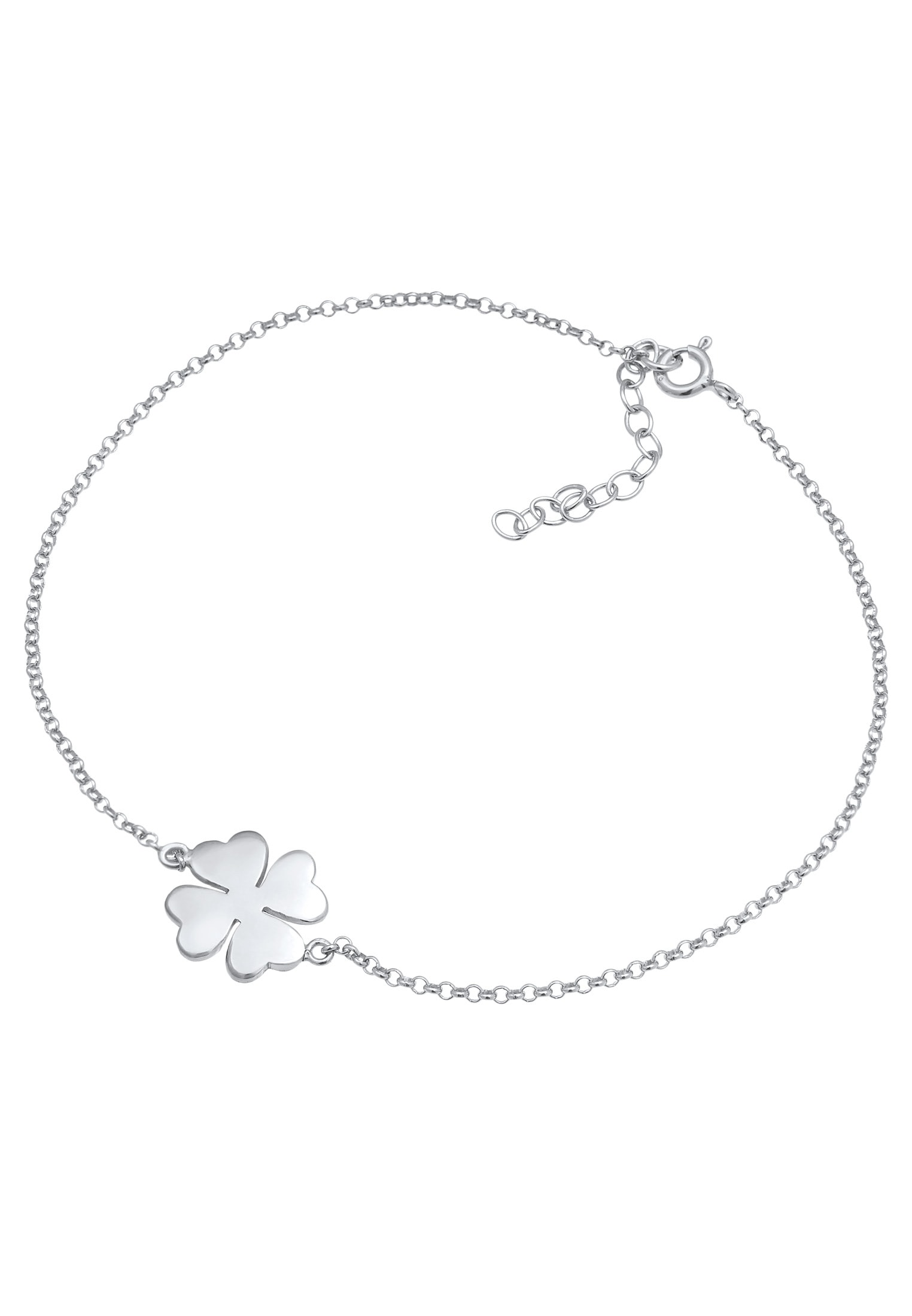 Elli Fußkette »Fußschmuck Fußkette Kleeblatt Glücksymbol 925 Silber«