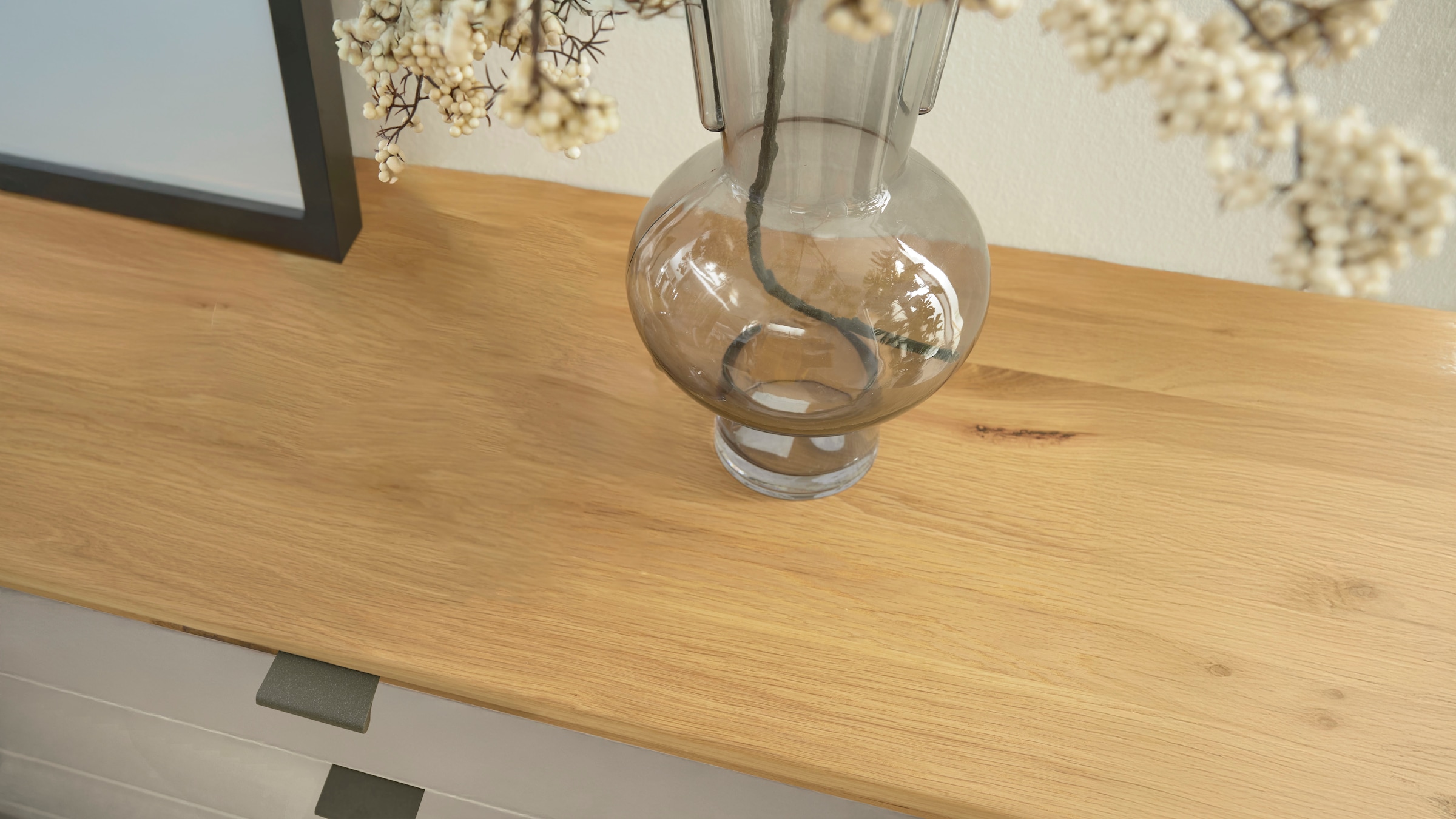 WIEMANN Kombikommode »Cardiff Sideboard, Wäscheschrank, teilmassiv Bianco-Eiche, Schubladen« Kommode 141x86x43 cm, braun, mit Dämpfung, MADE IN GERMANY,  verschiedenen Ausführungen, inklusive Einlegeböden