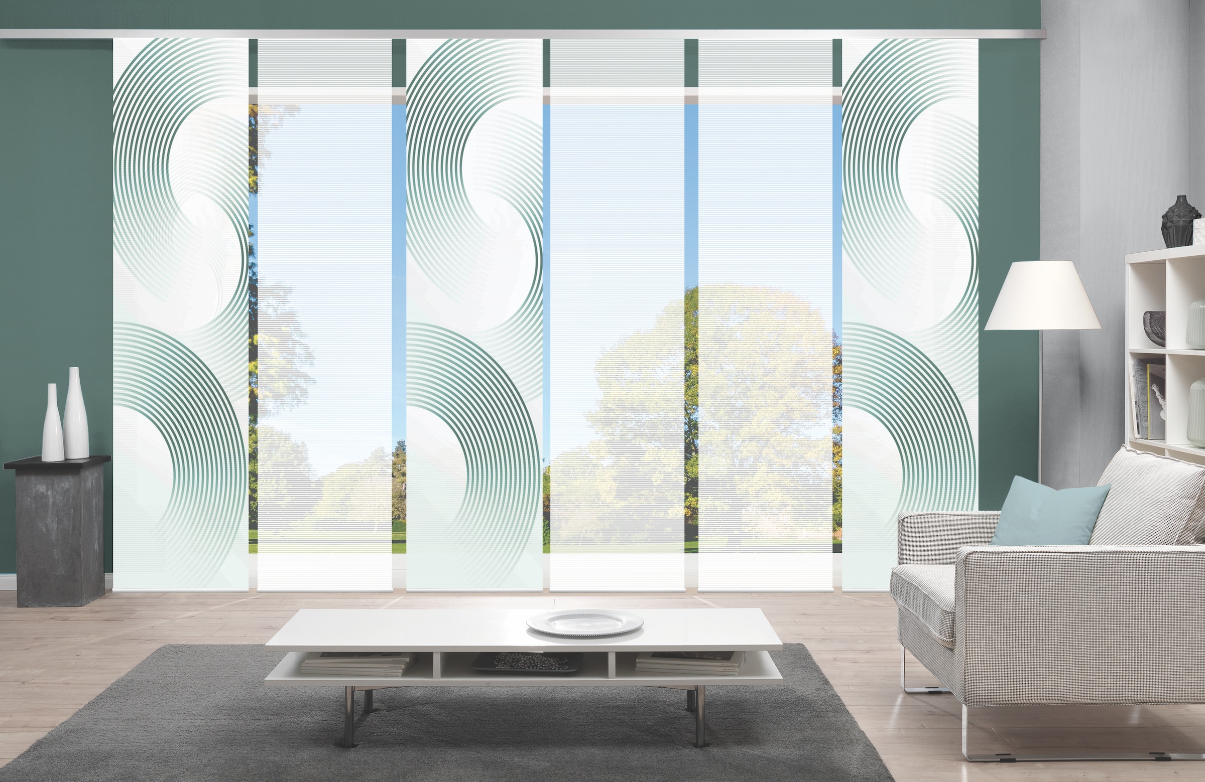 Vision Schiebegardine »BEXON« Paneelwagen 6 Stk. tlg. SET,SCHIEBEVORHANG,BAMBUS,DIGITALDRUCK