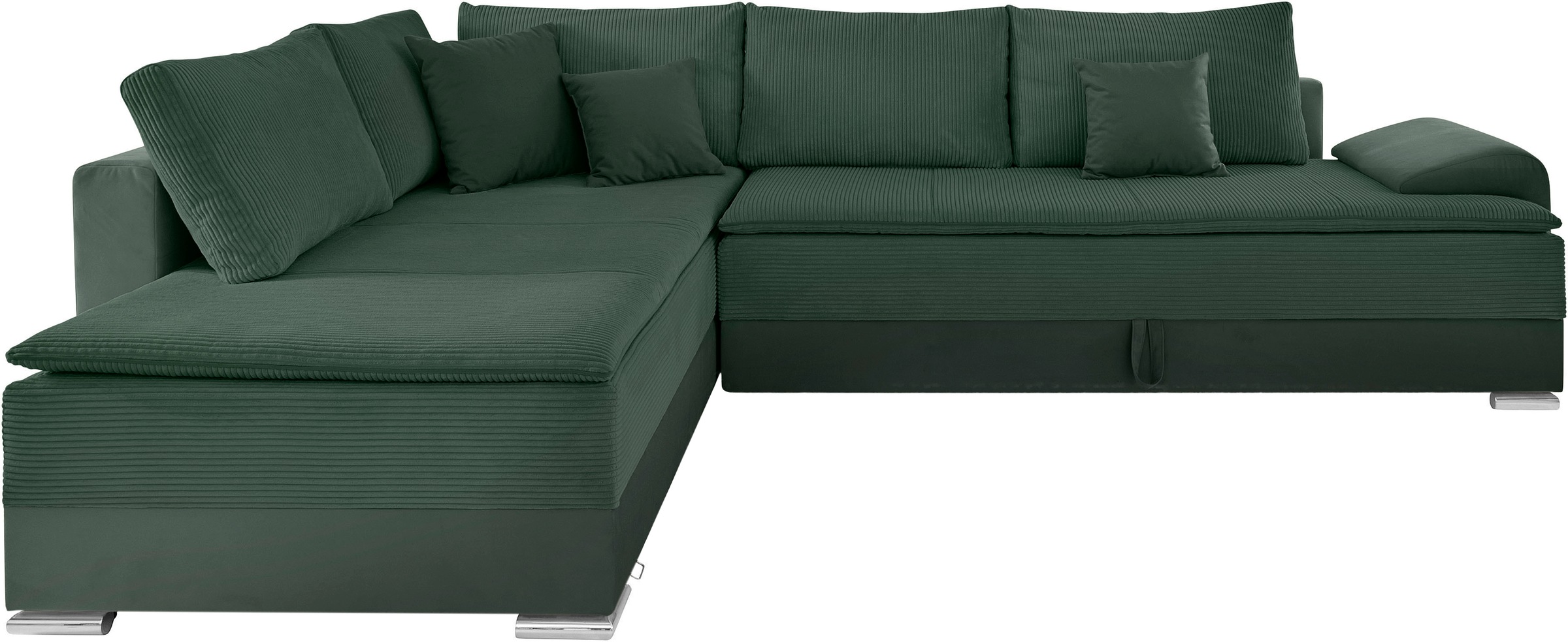 INOSIGN Ecksofa »Night & Day L-Form mit Dauer-Schlaffunktion mit Armlehne«, mit Boxspring-Bettfunktion 180x200 cm und Bettkasten, Dauerschläfer!