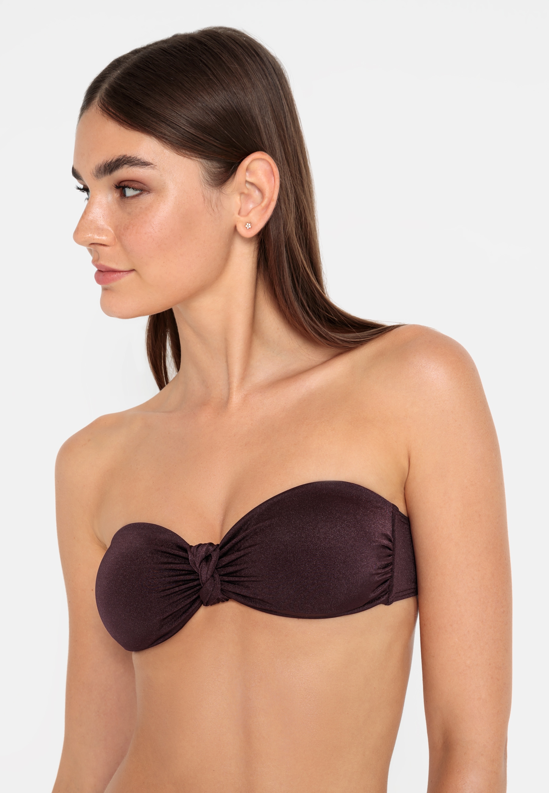 LSCN by LASCANA Bandeau-Bikini-Top »Nele« mit glänzender Beschichtung