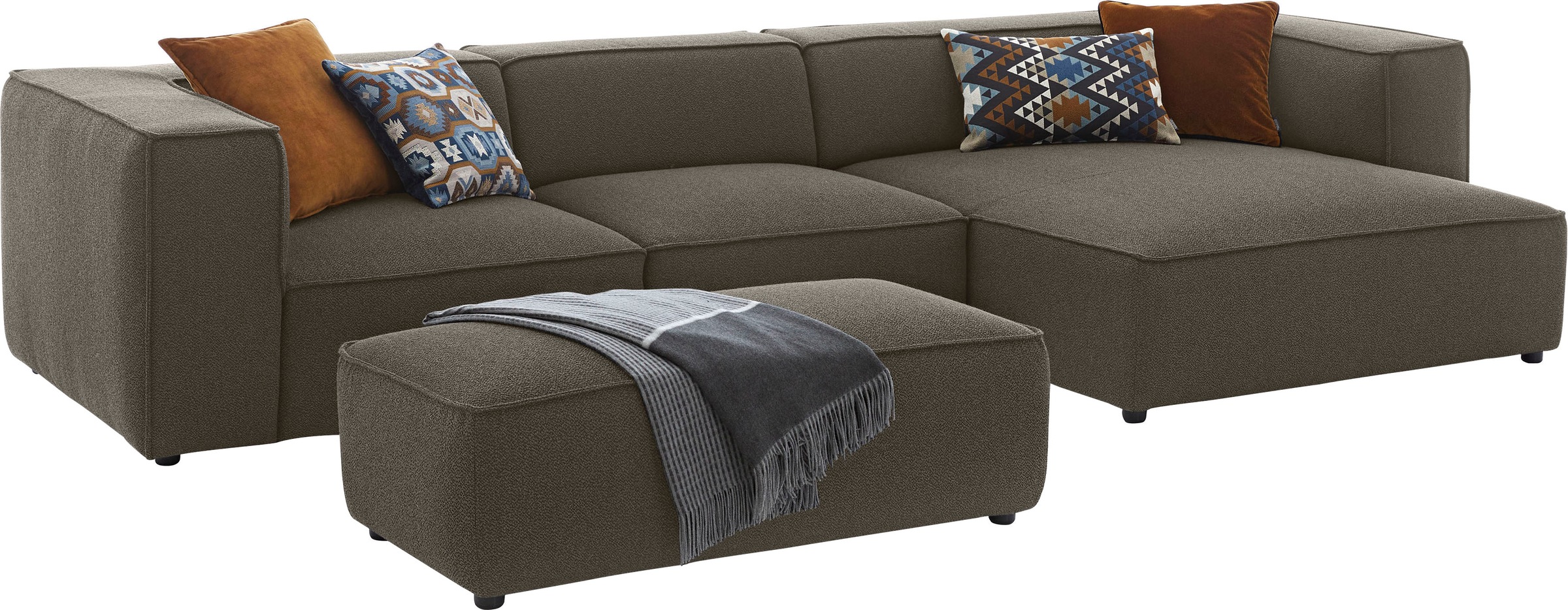W.SCHILLIG Hocker »around-the-block«, mit eleganter Biese