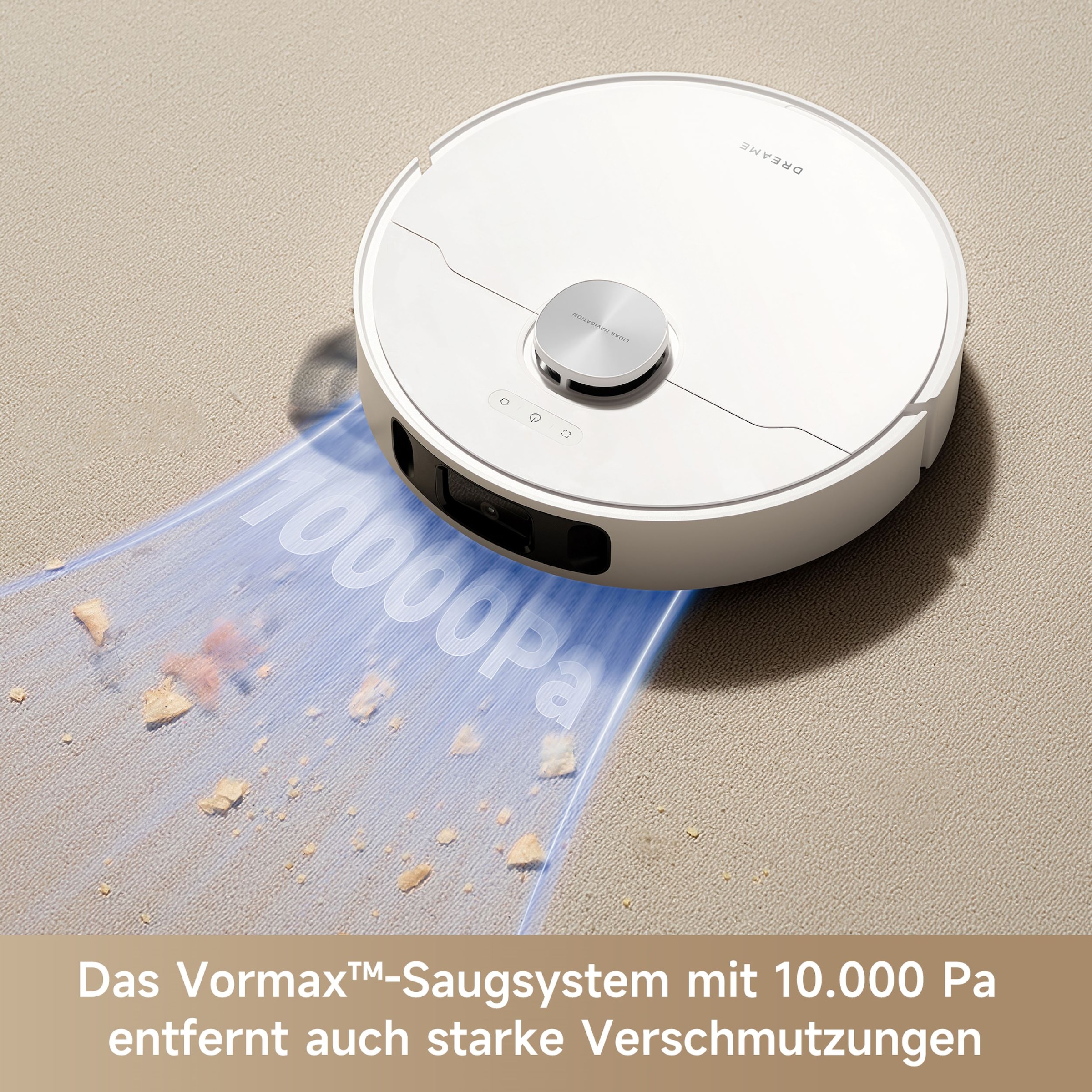 Dreame Saugroboter »L10s Ultra Gen 2 mit vollautomatischer Basisstation«, 10000 Pa Saugleistung/ Automatische Basisstation/ Saugkraftverstärkung