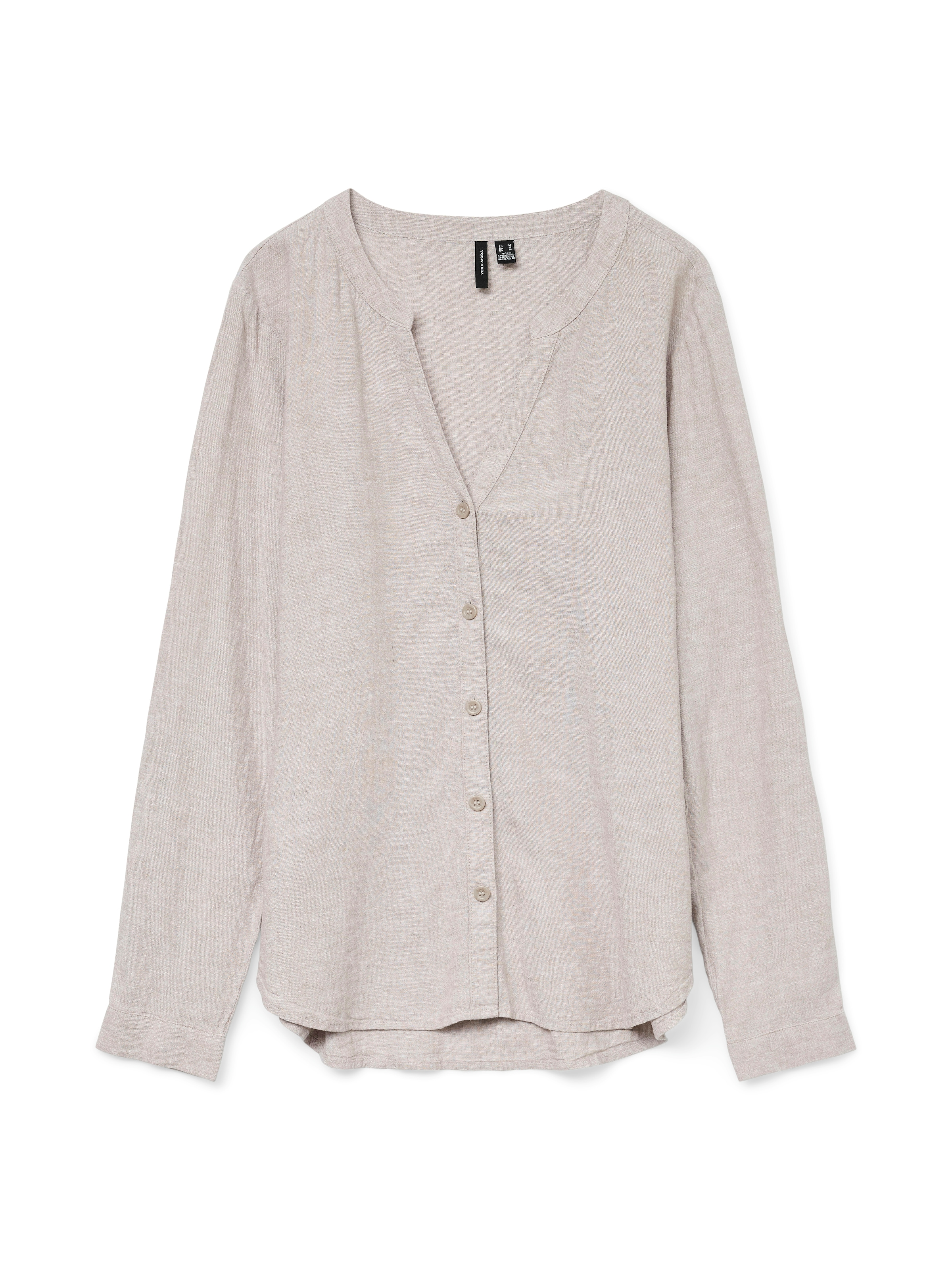Vero Moda Langarmbluse »VMLINN LS V-NECK SHIRT WVN NOOS«