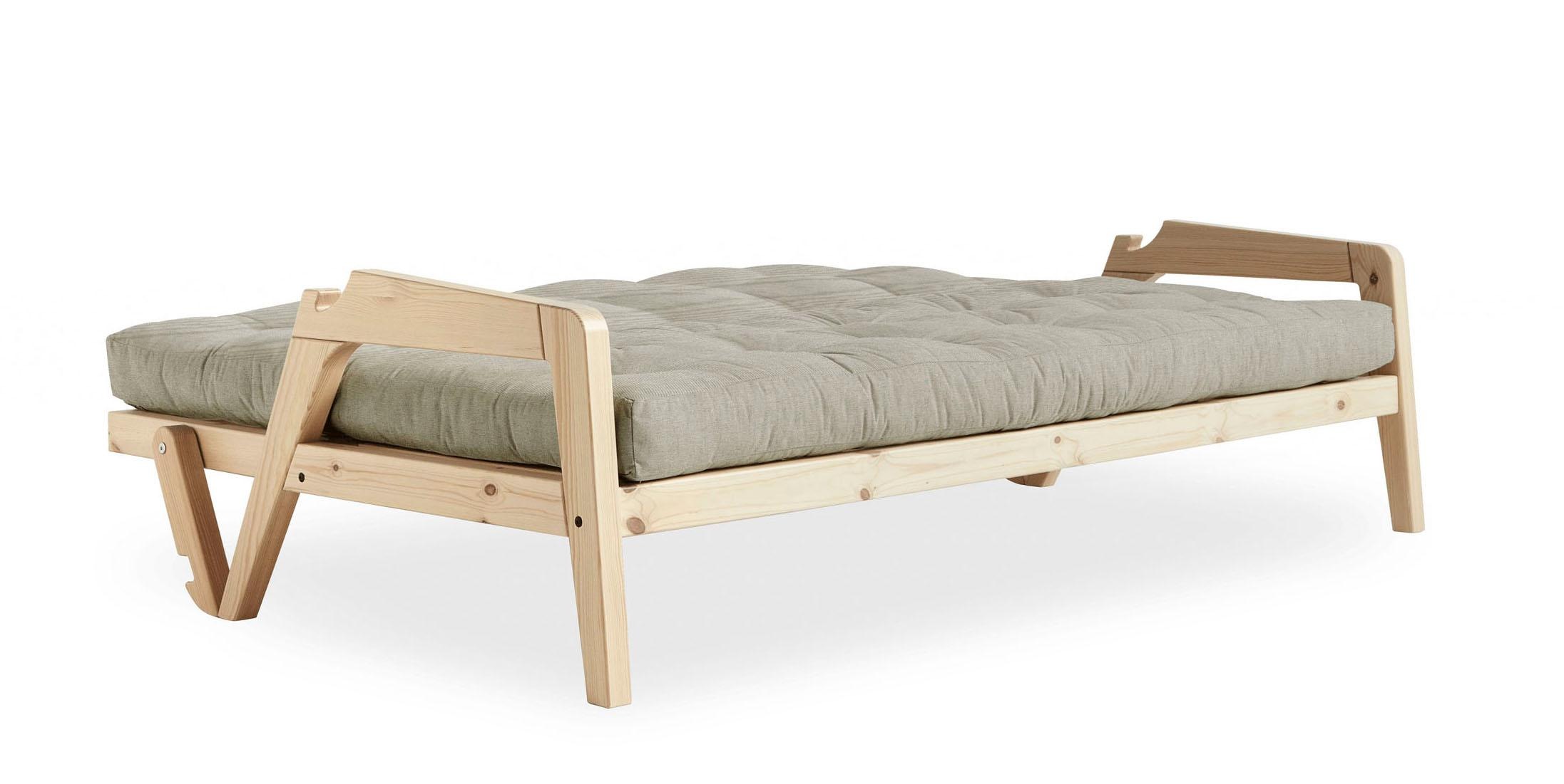 Karup Design Schlafsofa Mit Holzstruktur, inkl. Futonmatratze, Liegefläche 130x190 cm