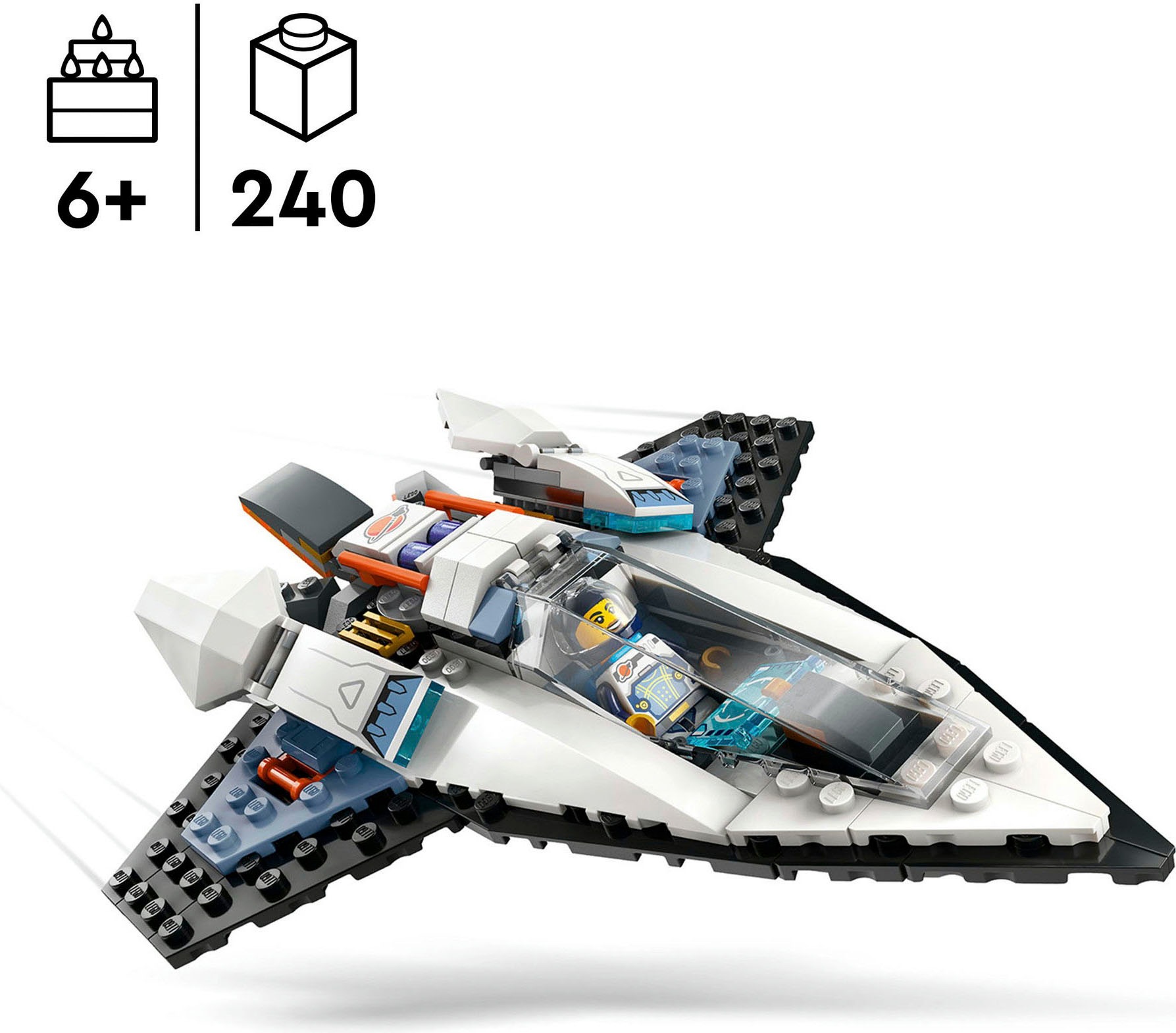 LEGO® Konstruktionsspielsteine »Raumschiff (60430), LEGO City«, (240 St.), Made in Europe