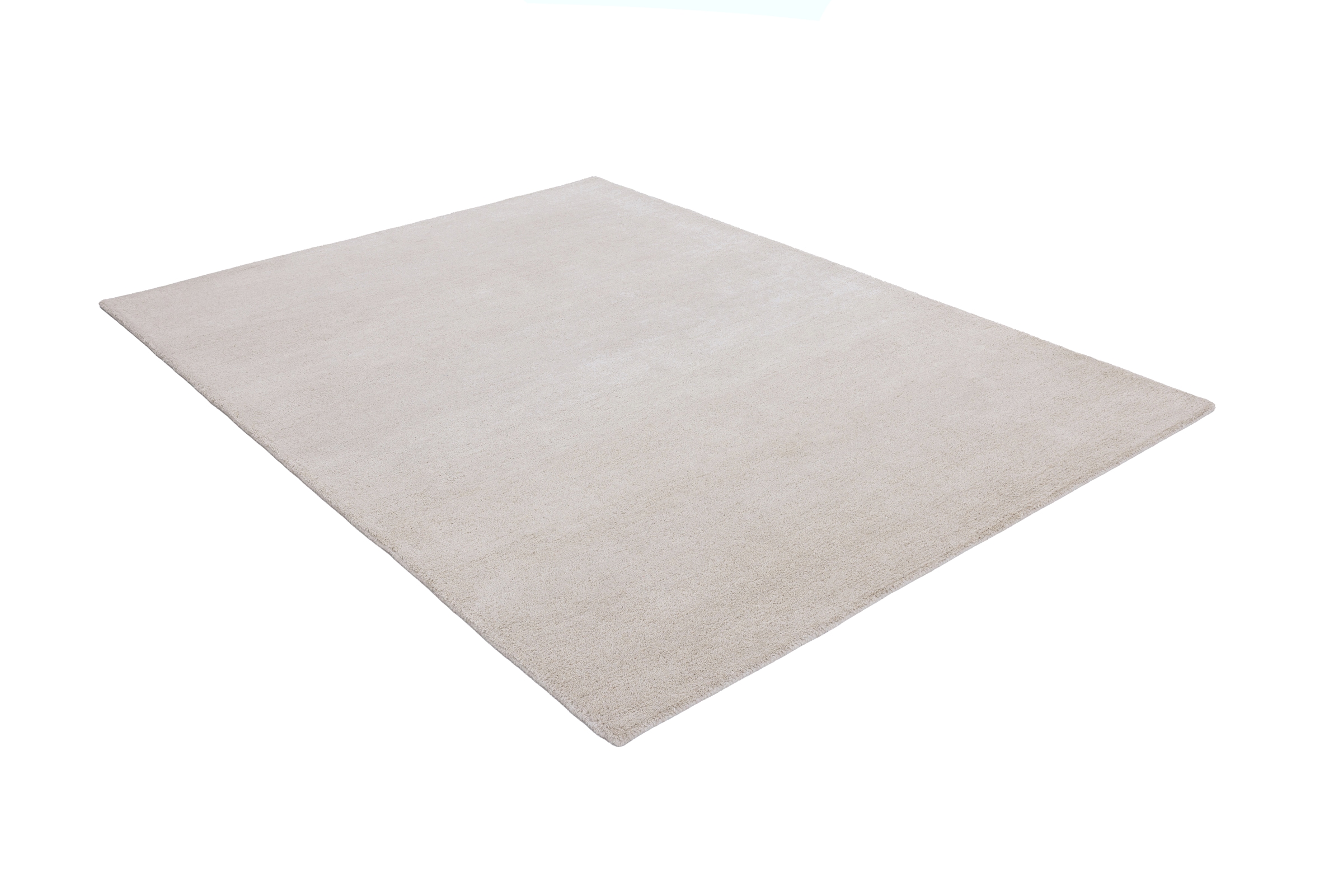 OTTO home Wollteppich »Gabbo Natur, Handgefertigt, Teppich, reine Wolle, meliert« rechteckig 14 mm Höhe reine Wolle, Uni, Wohnzimmer, Schlafzimmer, Esszimmer