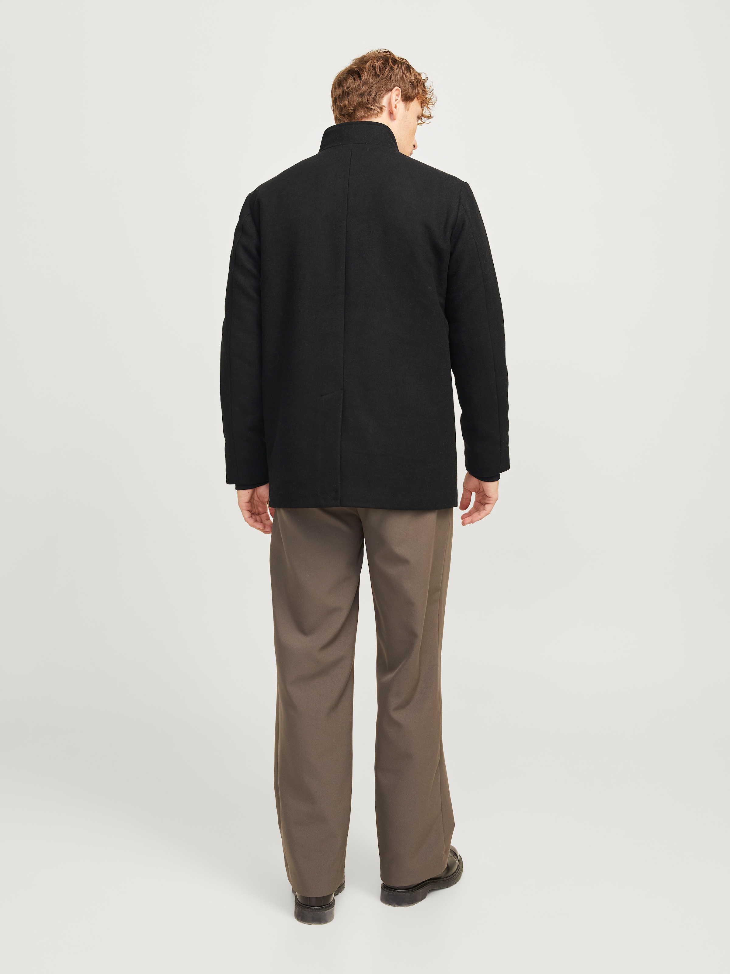 Jack & Jones Wolljacke »JJEHARRISON WOOL JACKET SN« Materialmix, regular fit