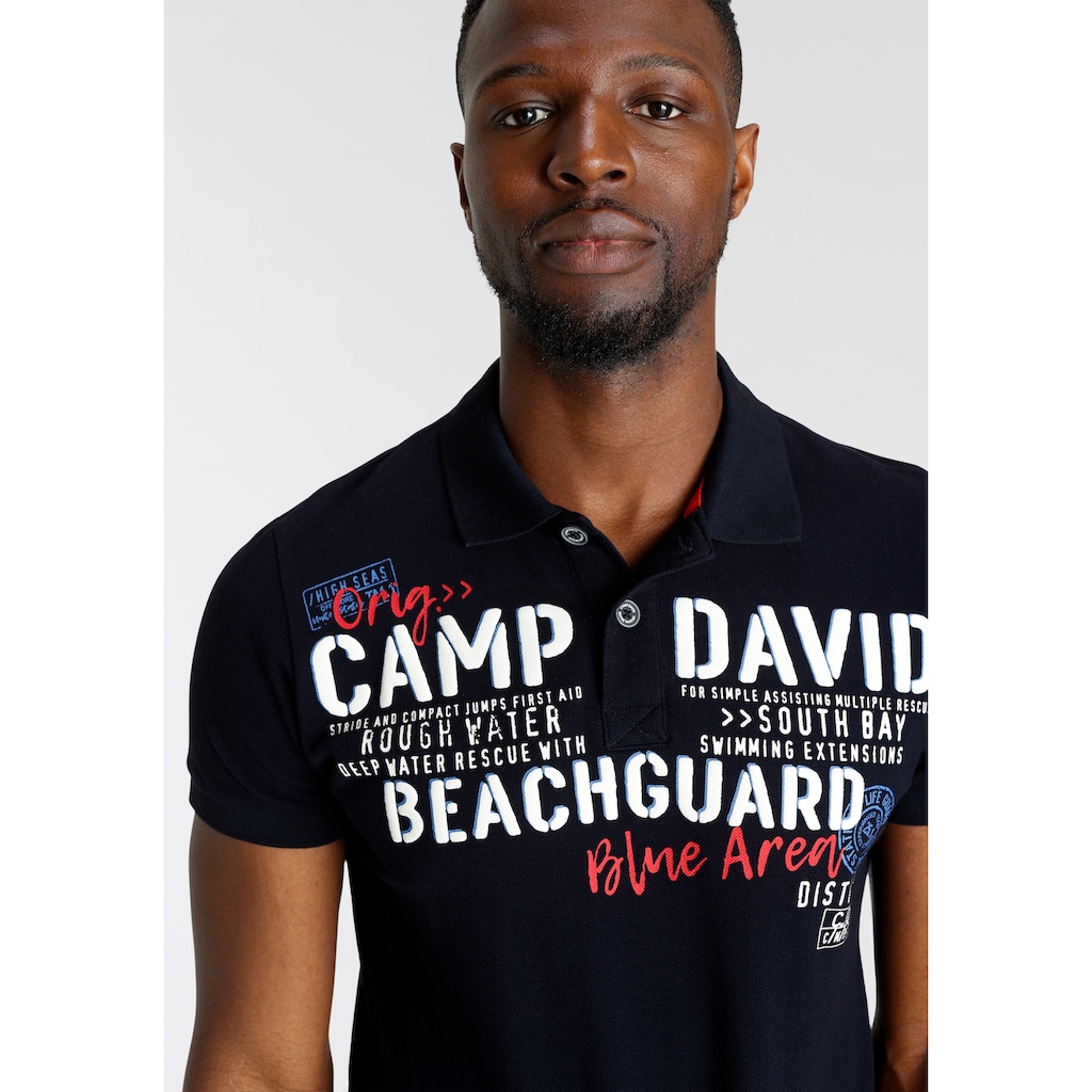 CAMP DAVID Poloshirt, in hochwertiger Piqué-Qualität