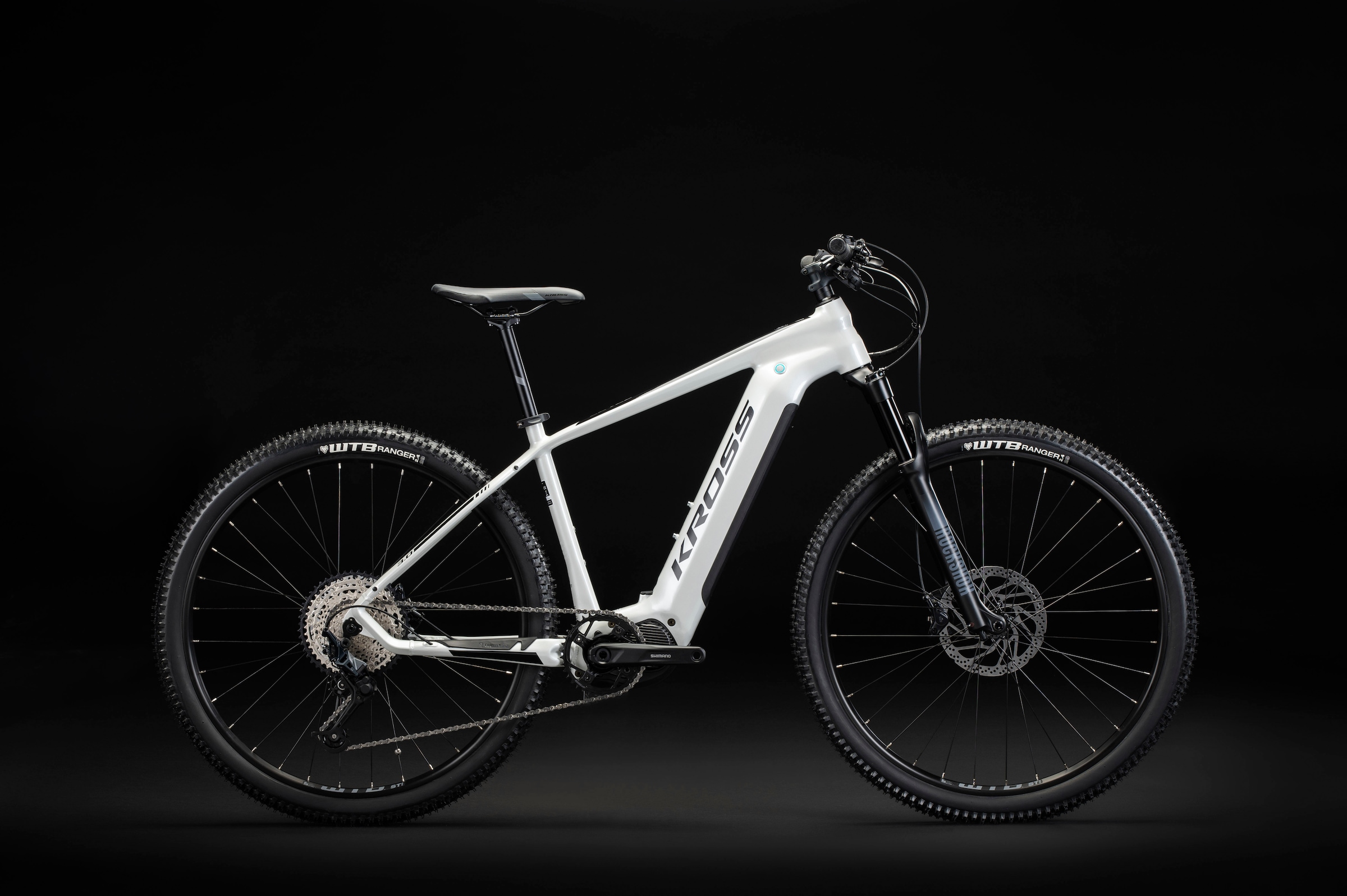 Kross E-Bike »E-MTB Level Boost 3.0 29 Zoll weiß«, 12 Gang, Shimano, DEORE SLX M7100, Mittelmotor 250 W, Pedelec, Elektrofahrrad für Damen und Herren
