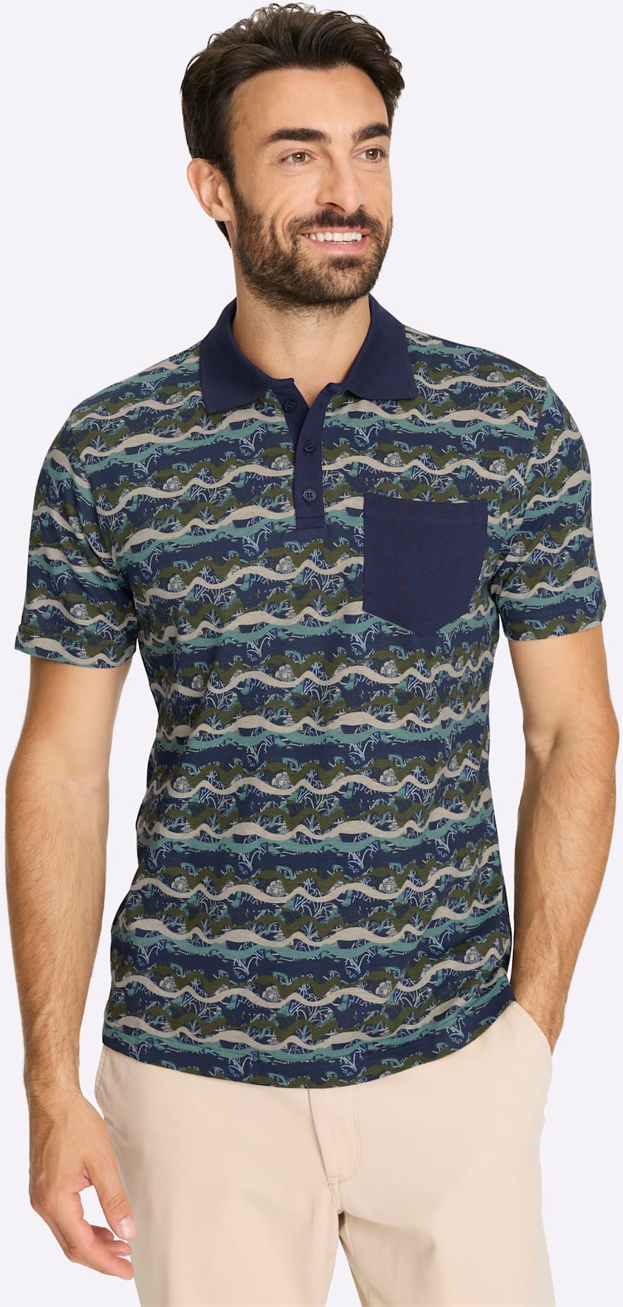 Marco Donati Kurzarmshirt »Kurzarm-Poloshirt« 1 tlg.